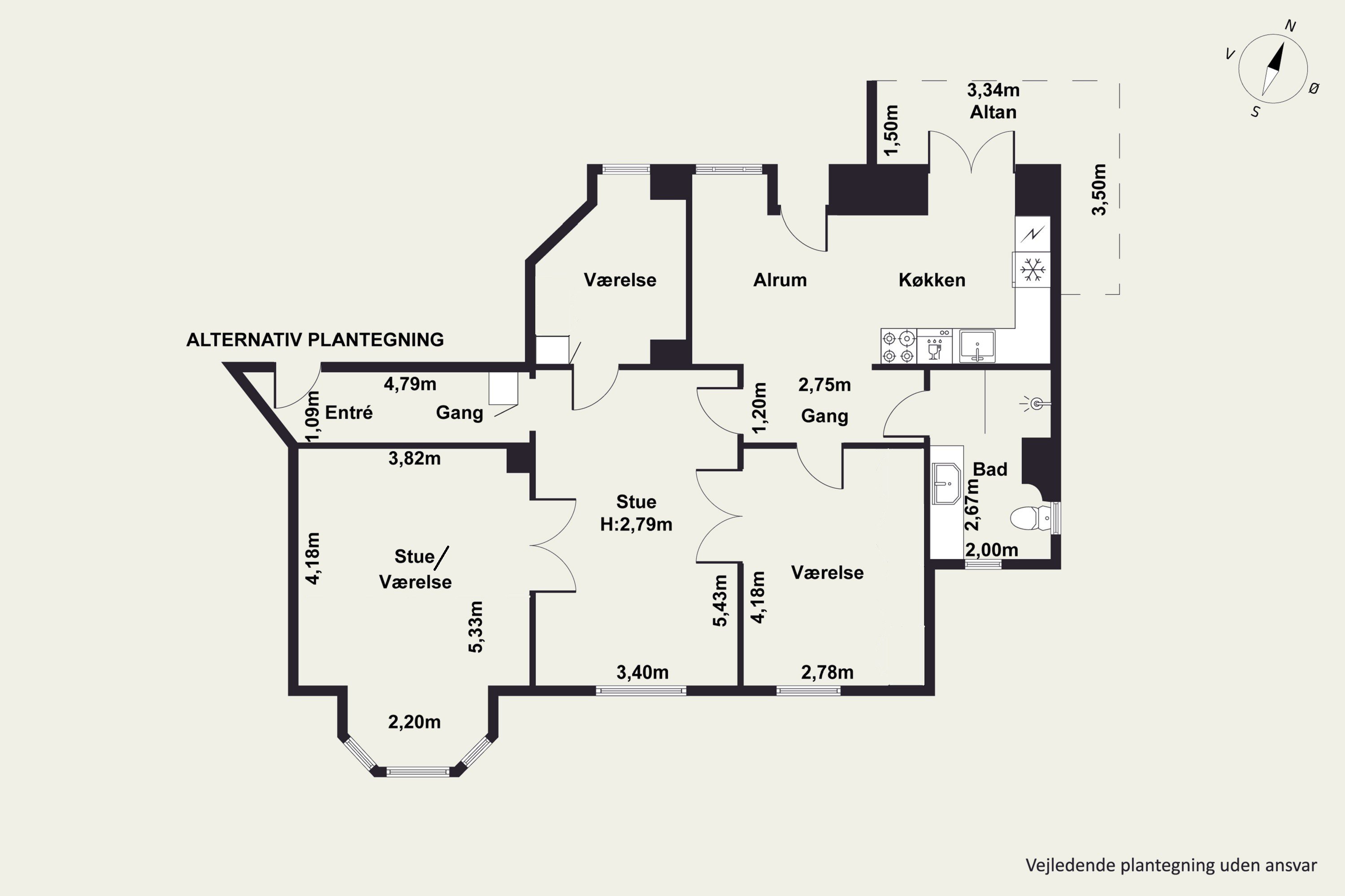 Fremhævet  billede i fuldskærmstilstand. Billede af Hostrupsvej 13, 2. tv., 1950 Frederiksberg C