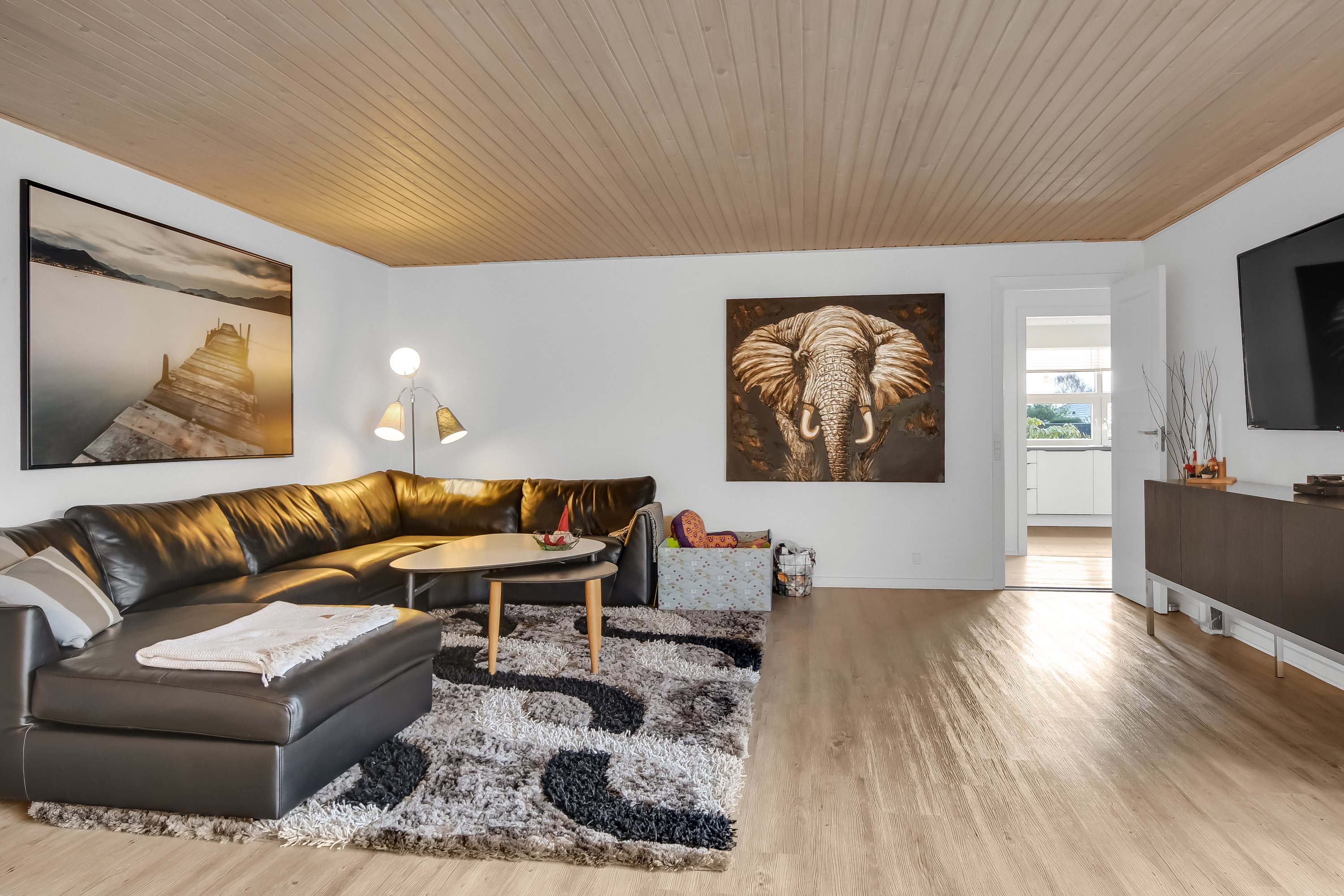 Fremhævet stue billede i fuldskærmstilstand. Billede af Ege Alle 26, 6710 Esbjerg V