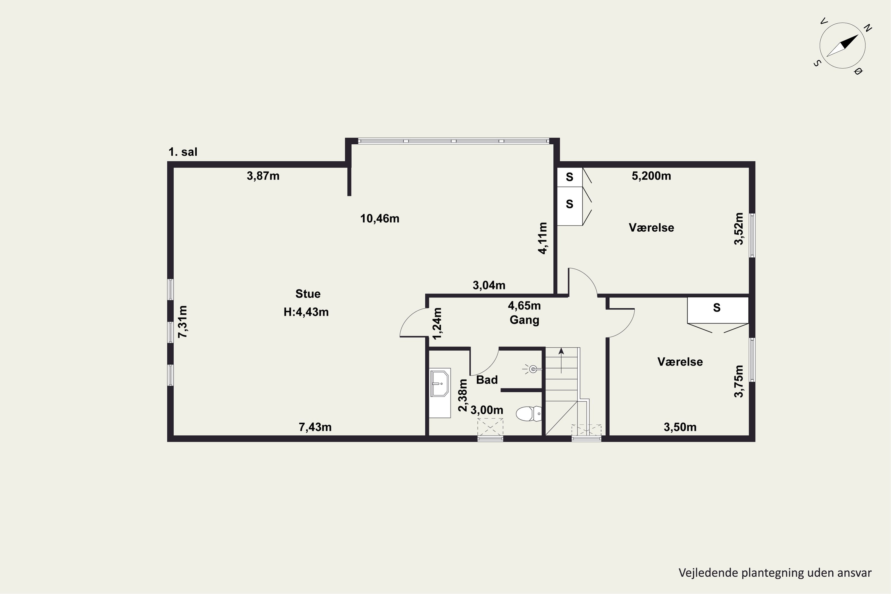 Plantegninger billede af Ribesvej 7, Hørby, 9500 Hobro