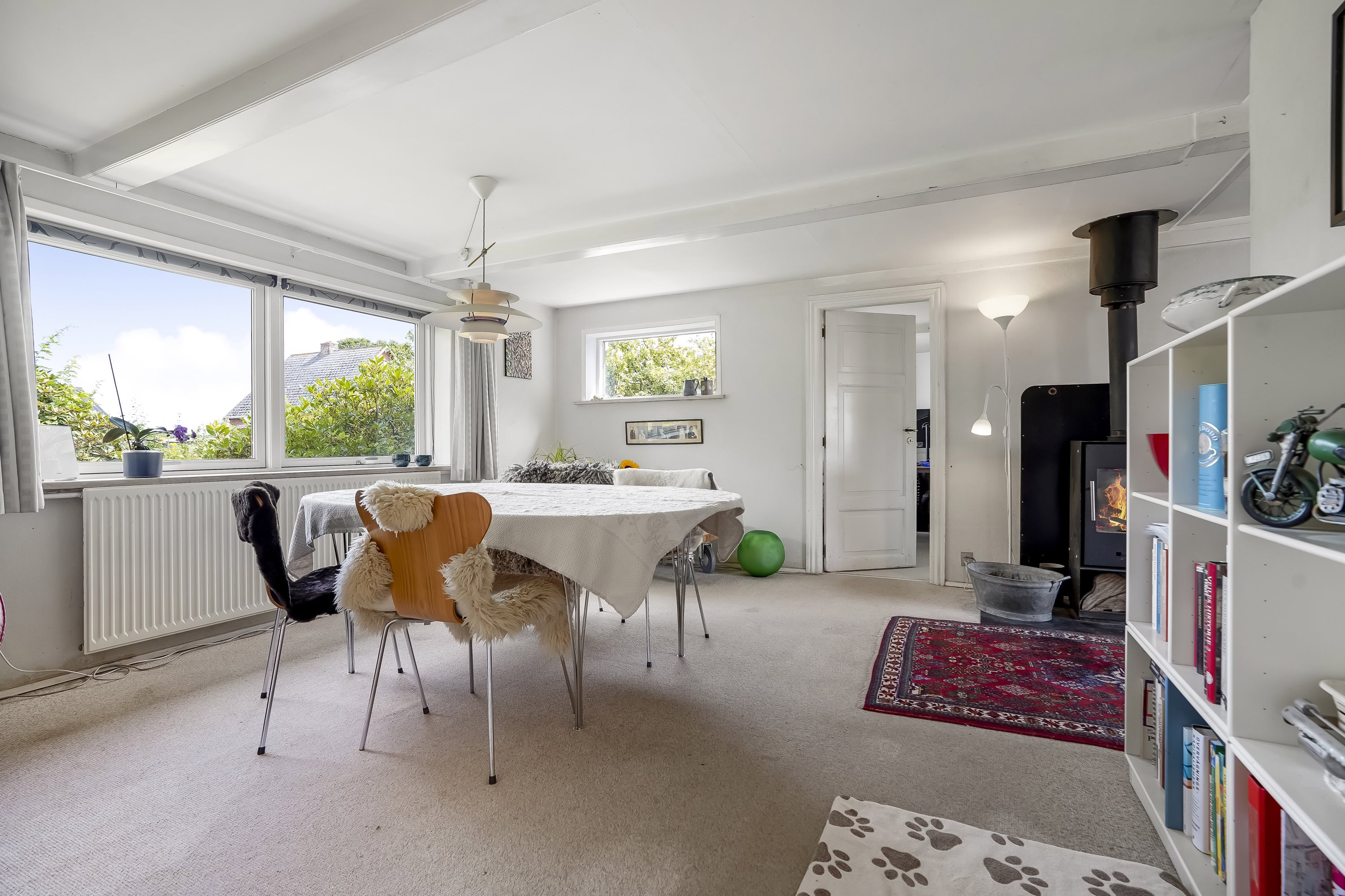 Fremhævet stue billede i fuldskærmstilstand. Billede af Ildvedvej 57, Ildved, 7300 Jelling