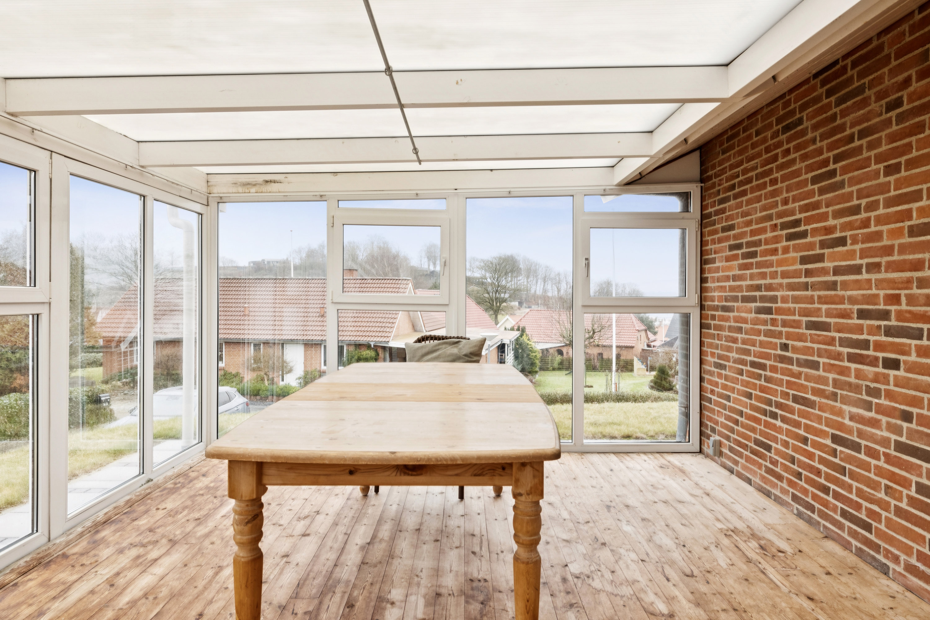 Fremhævet udestue billede i fuldskærmstilstand. Billede af Bavnevej 14B, Hjarbæk, 8831 Løgstrup