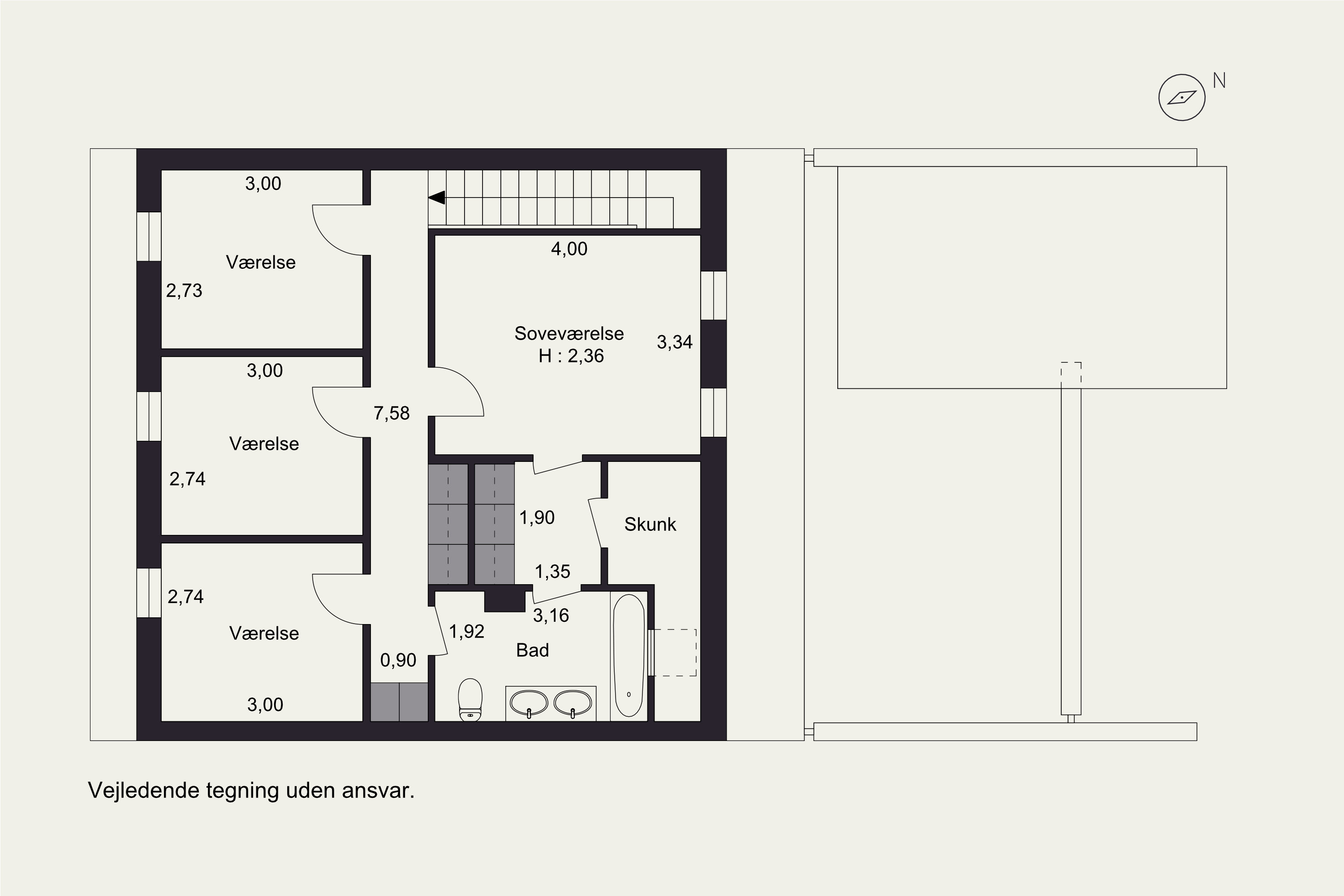 Plantegninger billede af Ellesvinget 38, Trørød, 2950 Vedbæk