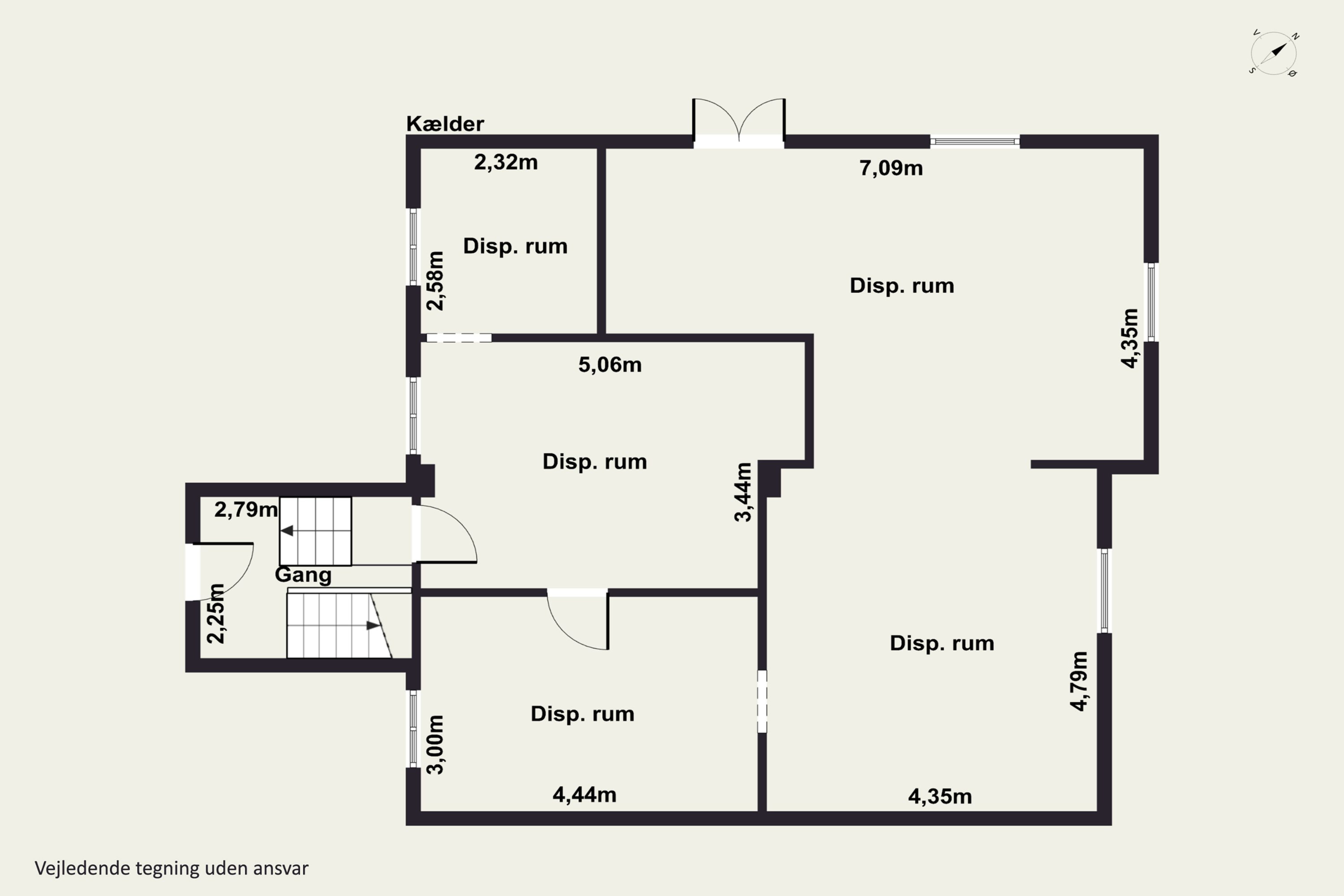 Plantegninger billede af Jernbanegade 4, 4690 Haslev