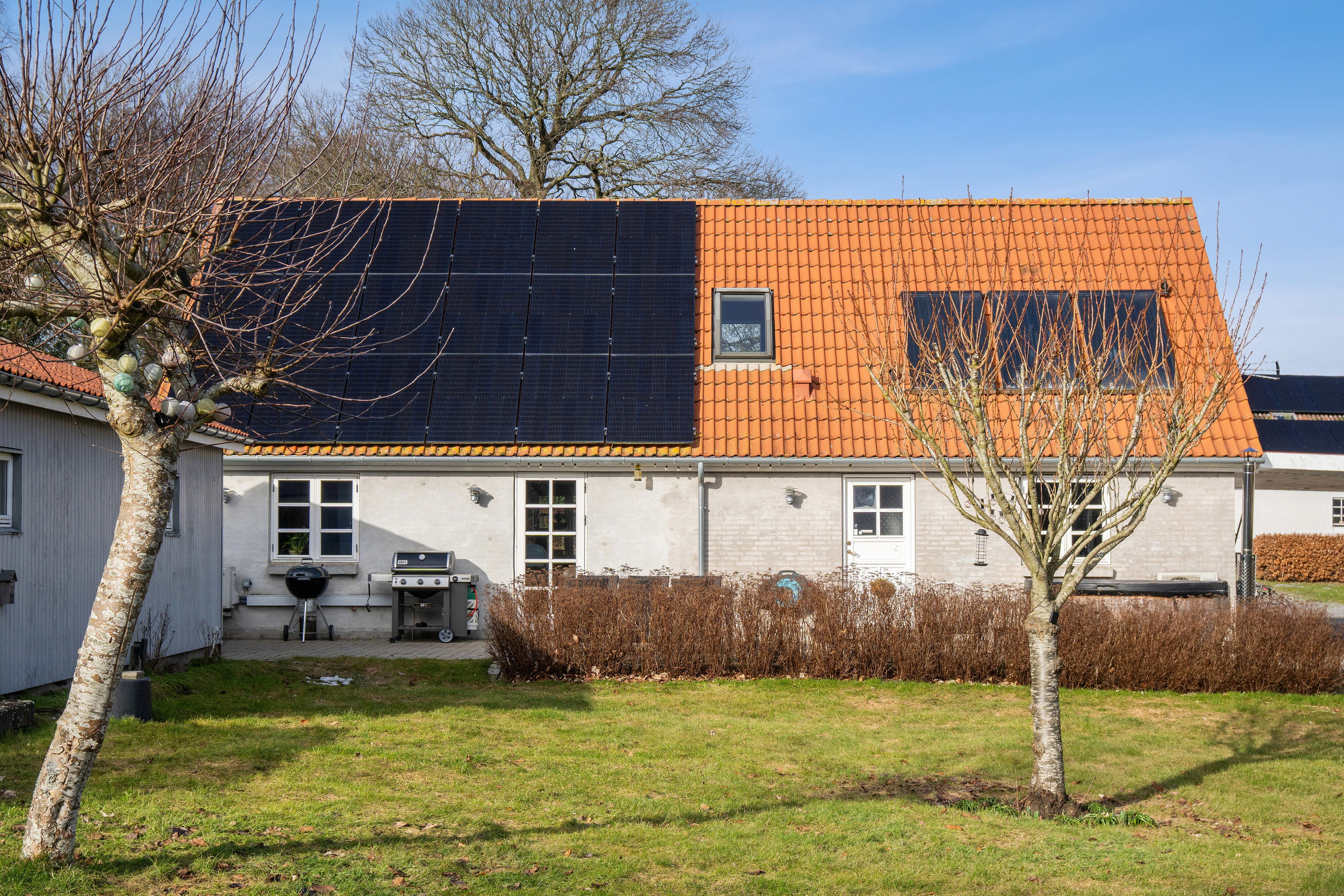 Fremhævet set fra haven billede i fuldskærmstilstand. Billede af Rugtvedvej 31, Forsinge, 4490 Jerslev Sjælland