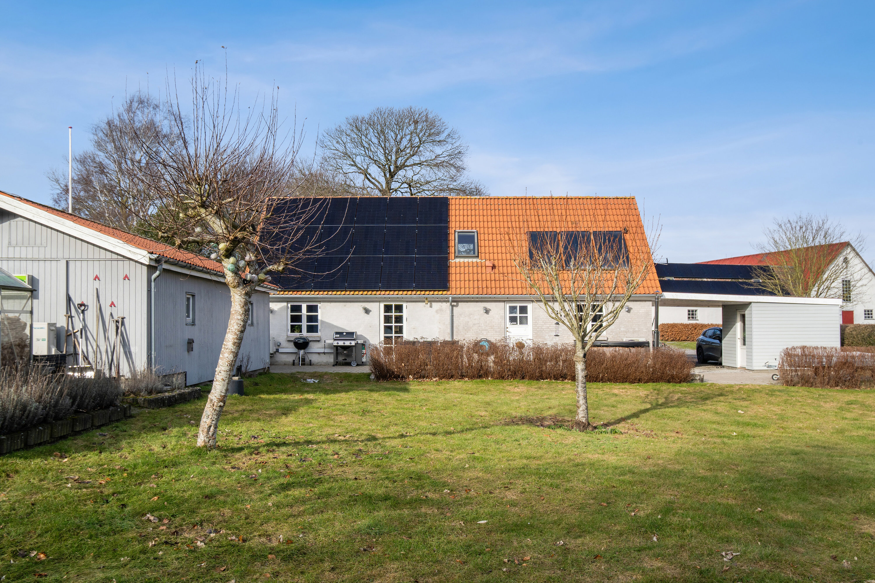 Fremhævet set fra haven billede i fuldskærmstilstand. Billede af Rugtvedvej 31, Forsinge, 4490 Jerslev Sjælland