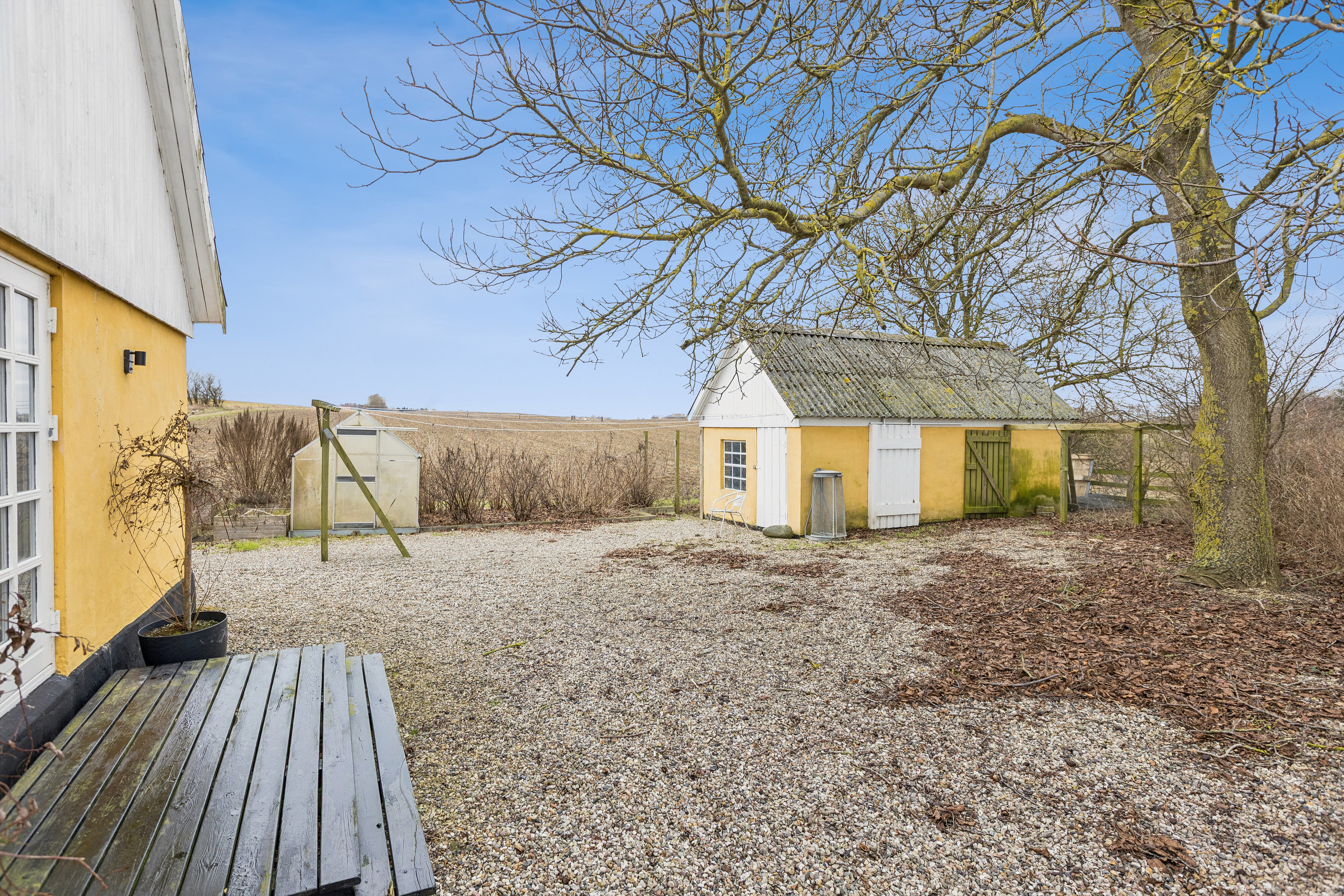 Fremhævet baghave billede i fuldskærmstilstand. Billede af Hylledevej 18, Hyllede, 4683 Rønnede