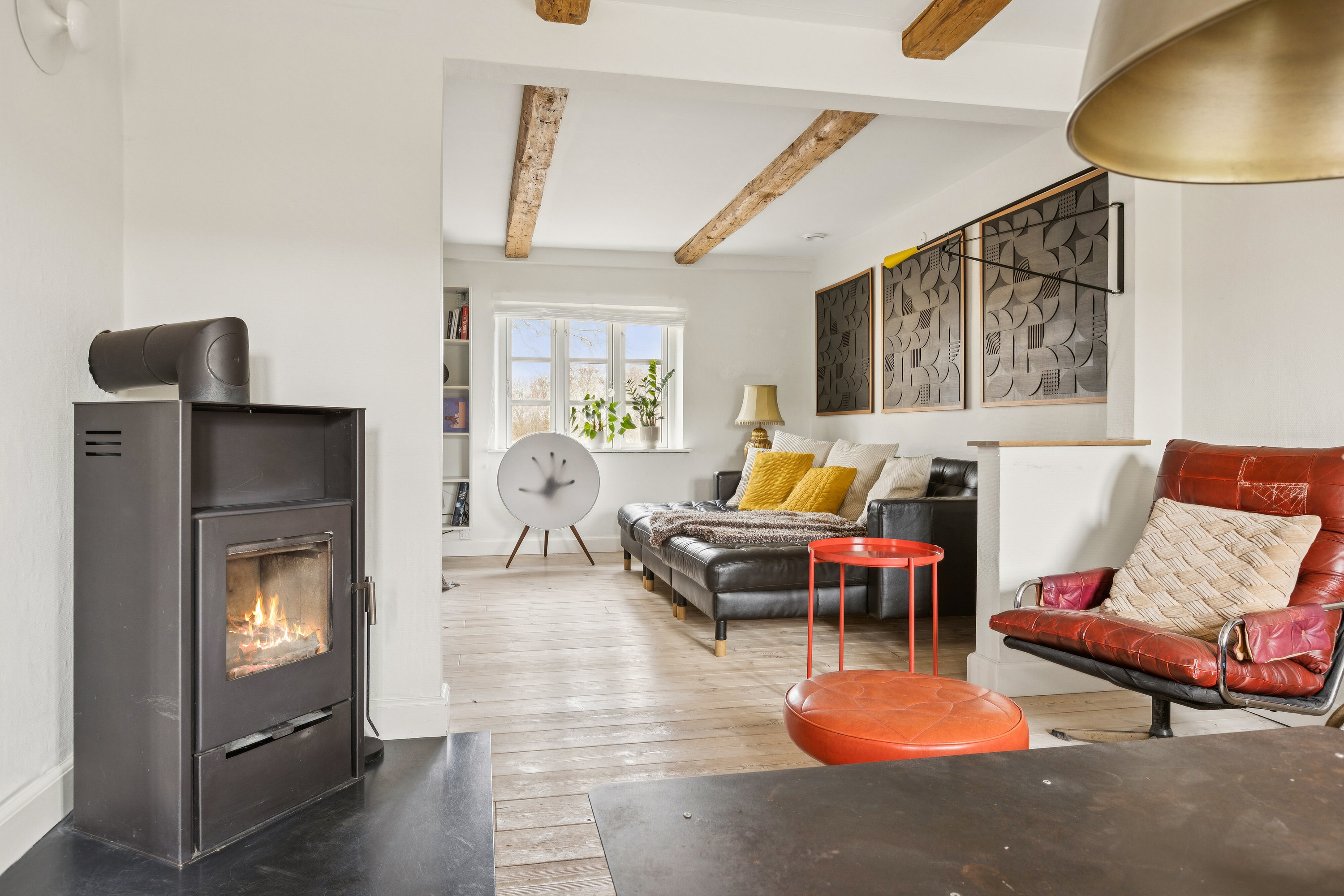 Fremhævet stue billede i fuldskærmstilstand. Billede af Hylledevej 18, Hyllede, 4683 Rønnede