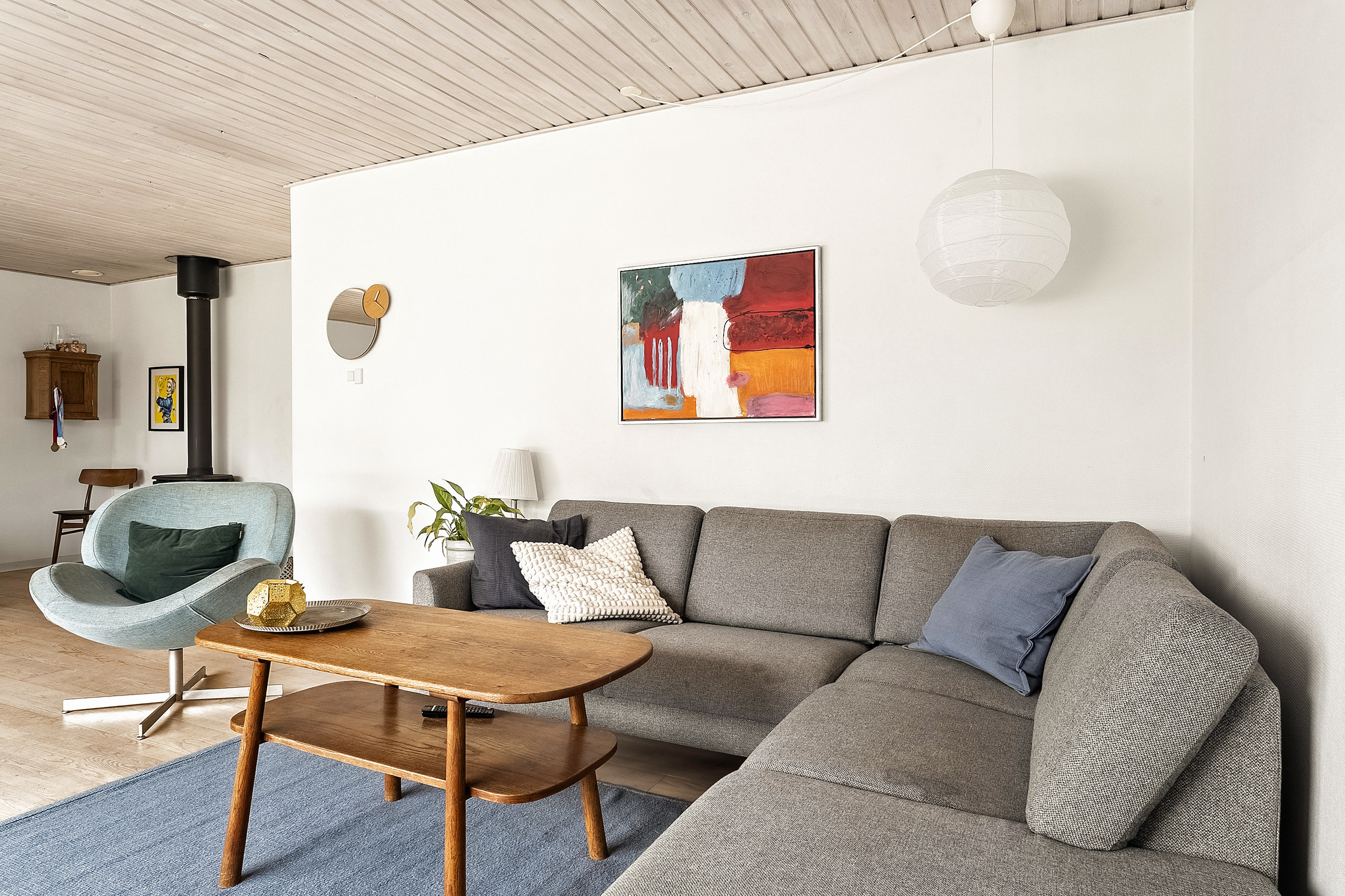 Fremhævet stue billede i fuldskærmstilstand. Billede af Gærdet 12, 8700 Horsens