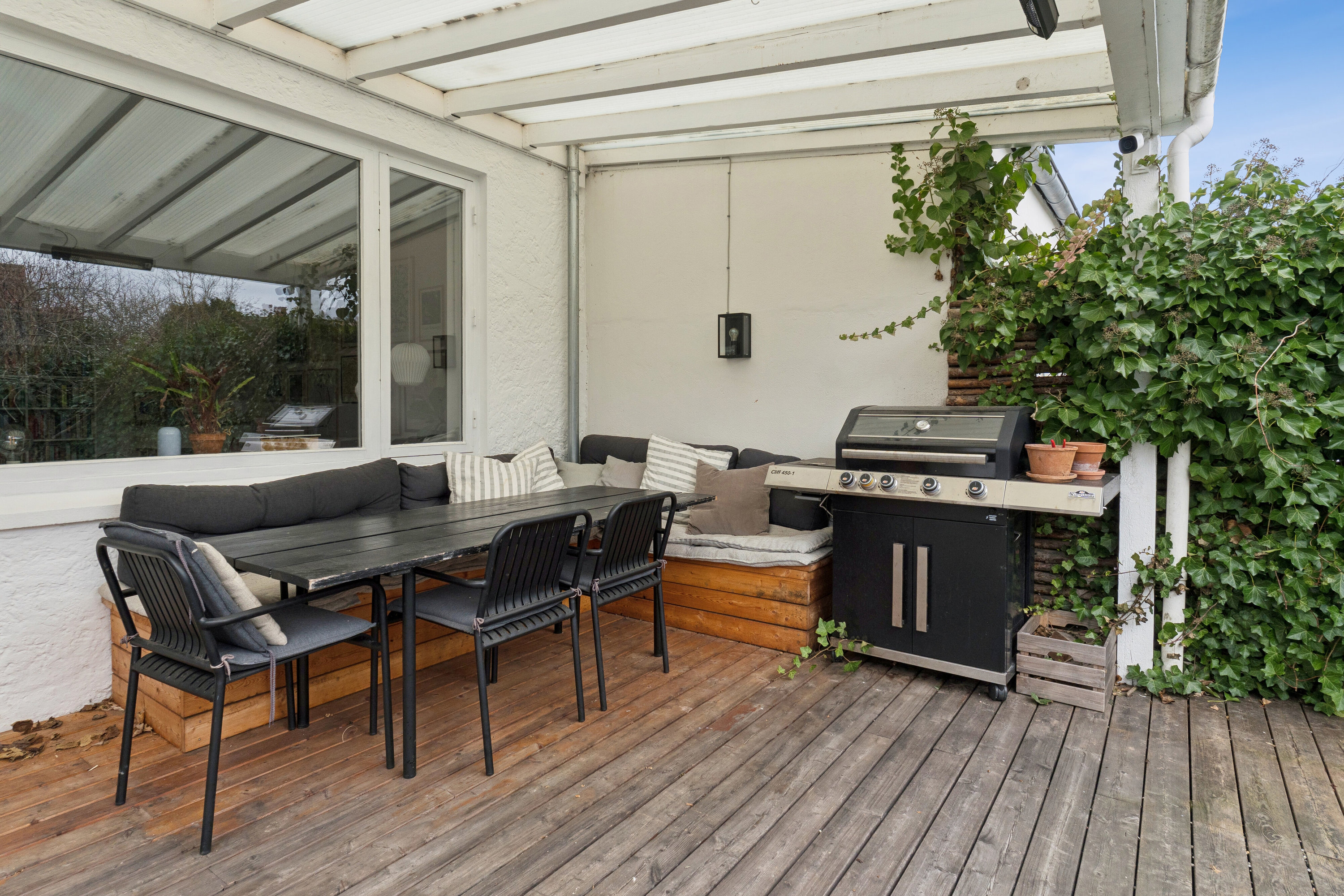 Fremhævet terasse billede i fuldskærmstilstand. Billede af Gartnersvinget 11, 2800 Kongens Lyngby