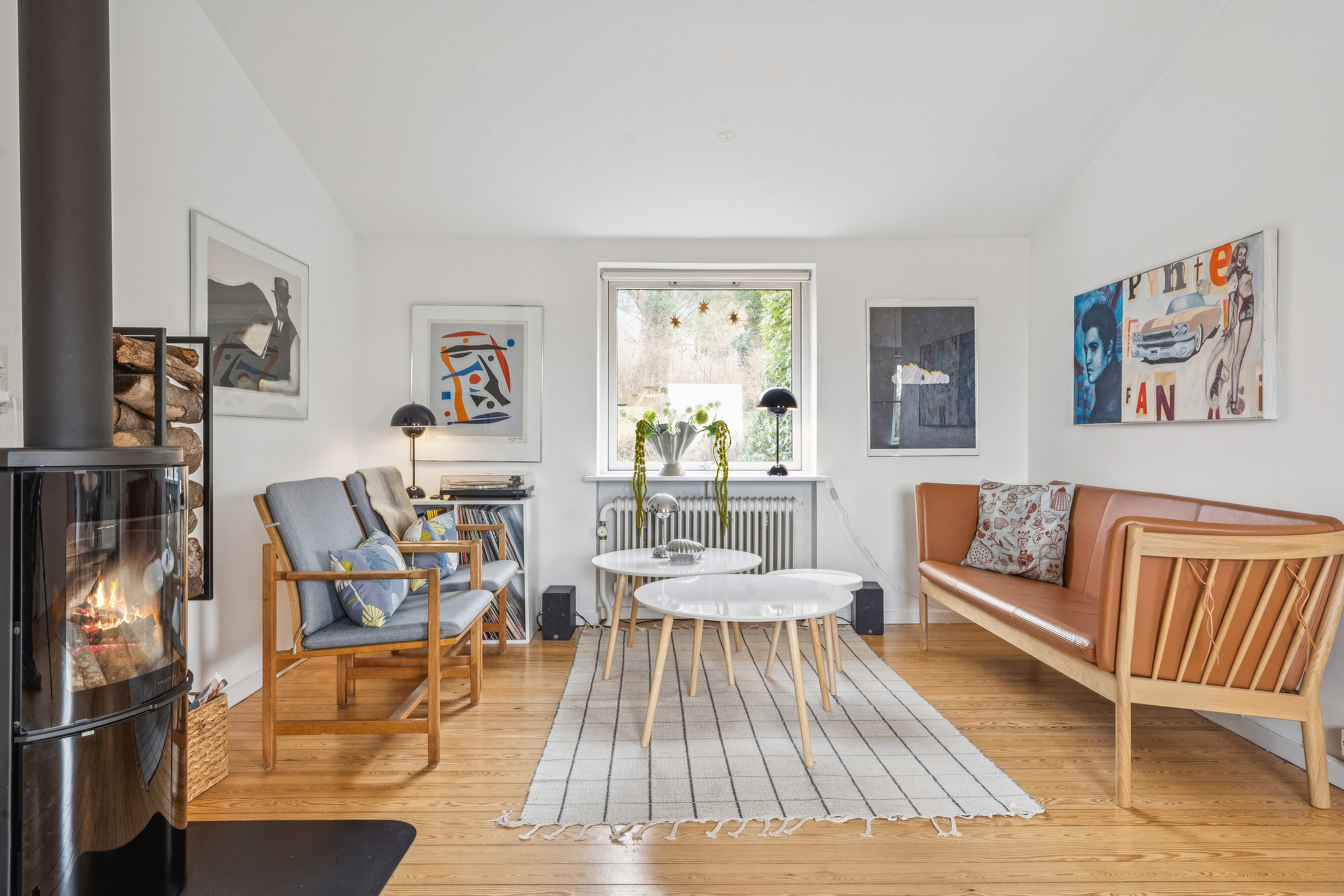 Fremhævet stue billede i fuldskærmstilstand. Billede af Heidesvej 21, 8270 Højbjerg