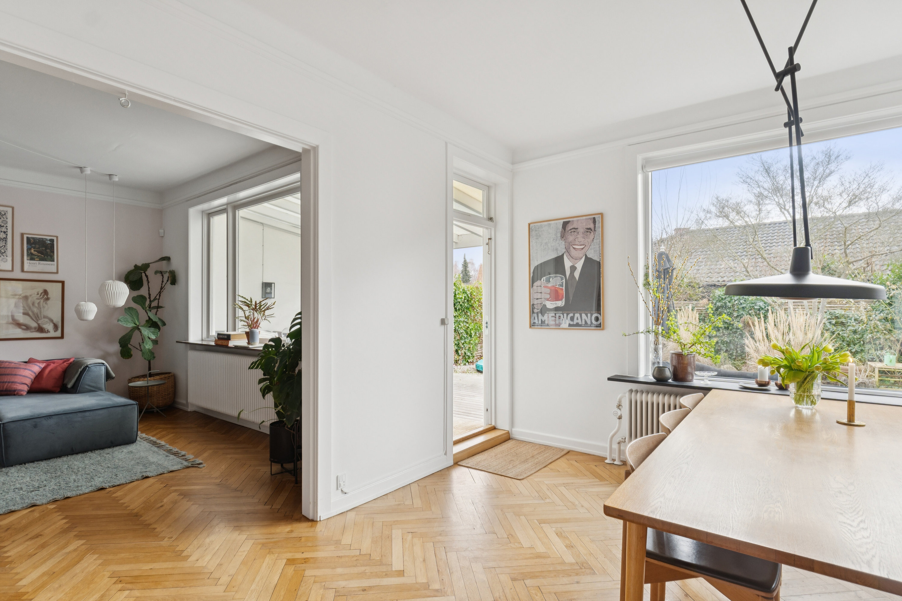 Fremhævet spisestue billede i fuldskærmstilstand. Billede af Gartnersvinget 11, 2800 Kongens Lyngby