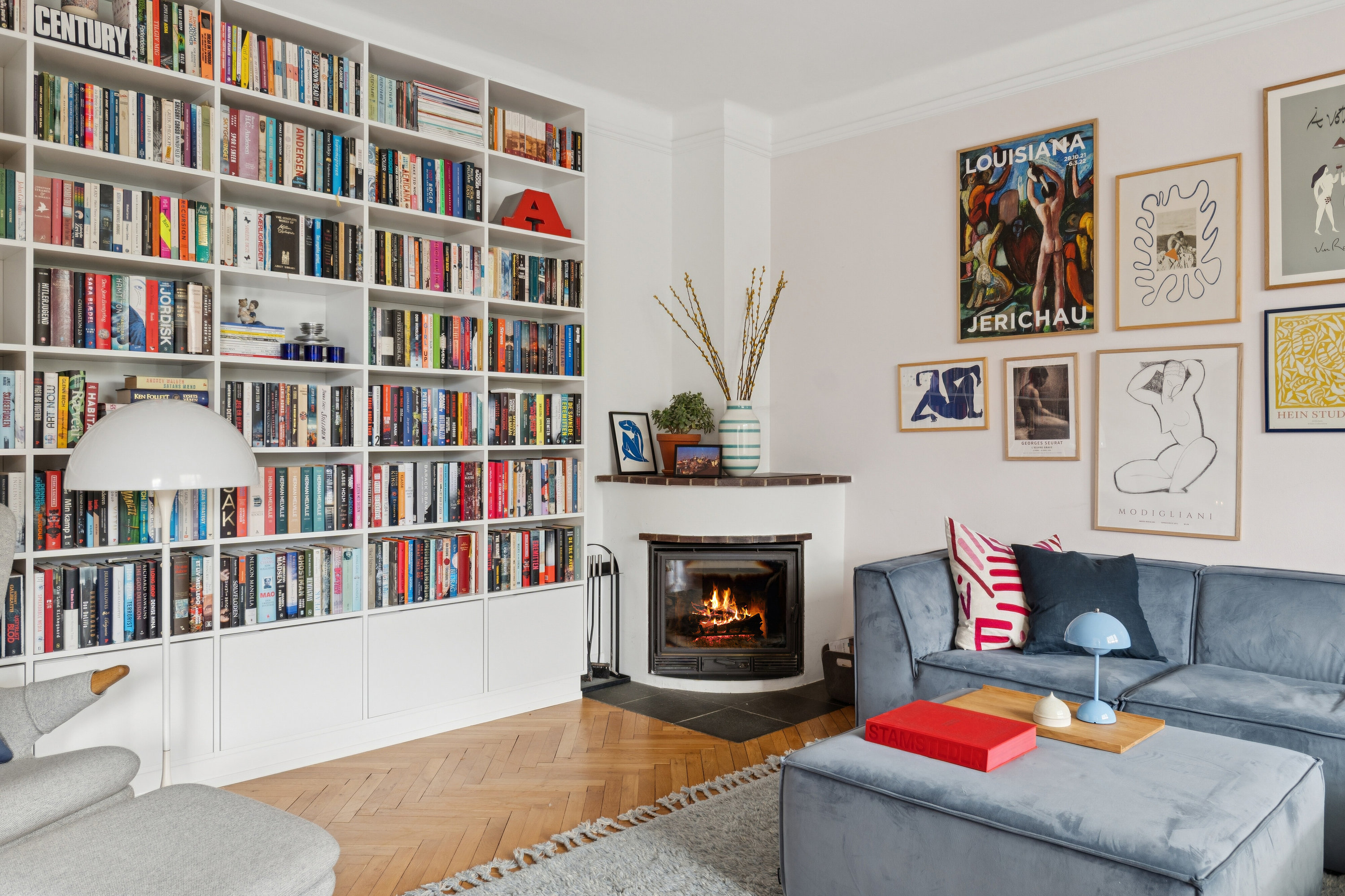 Fremhævet stue billede i fuldskærmstilstand. Billede af Gartnersvinget 11, 2800 Kongens Lyngby