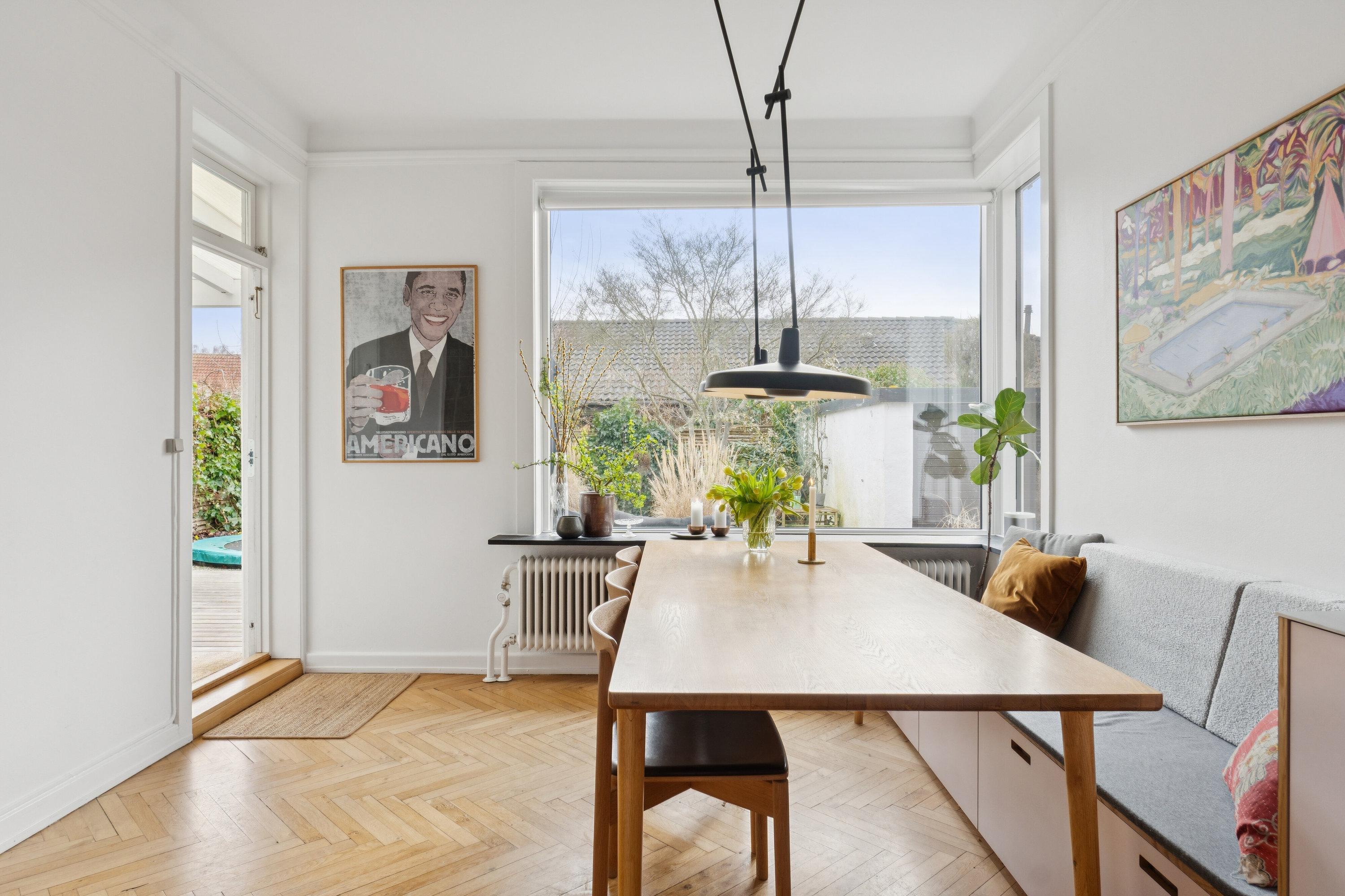 Fremhævet spisestue billede i fuldskærmstilstand. Billede af Gartnersvinget 11, 2800 Kongens Lyngby