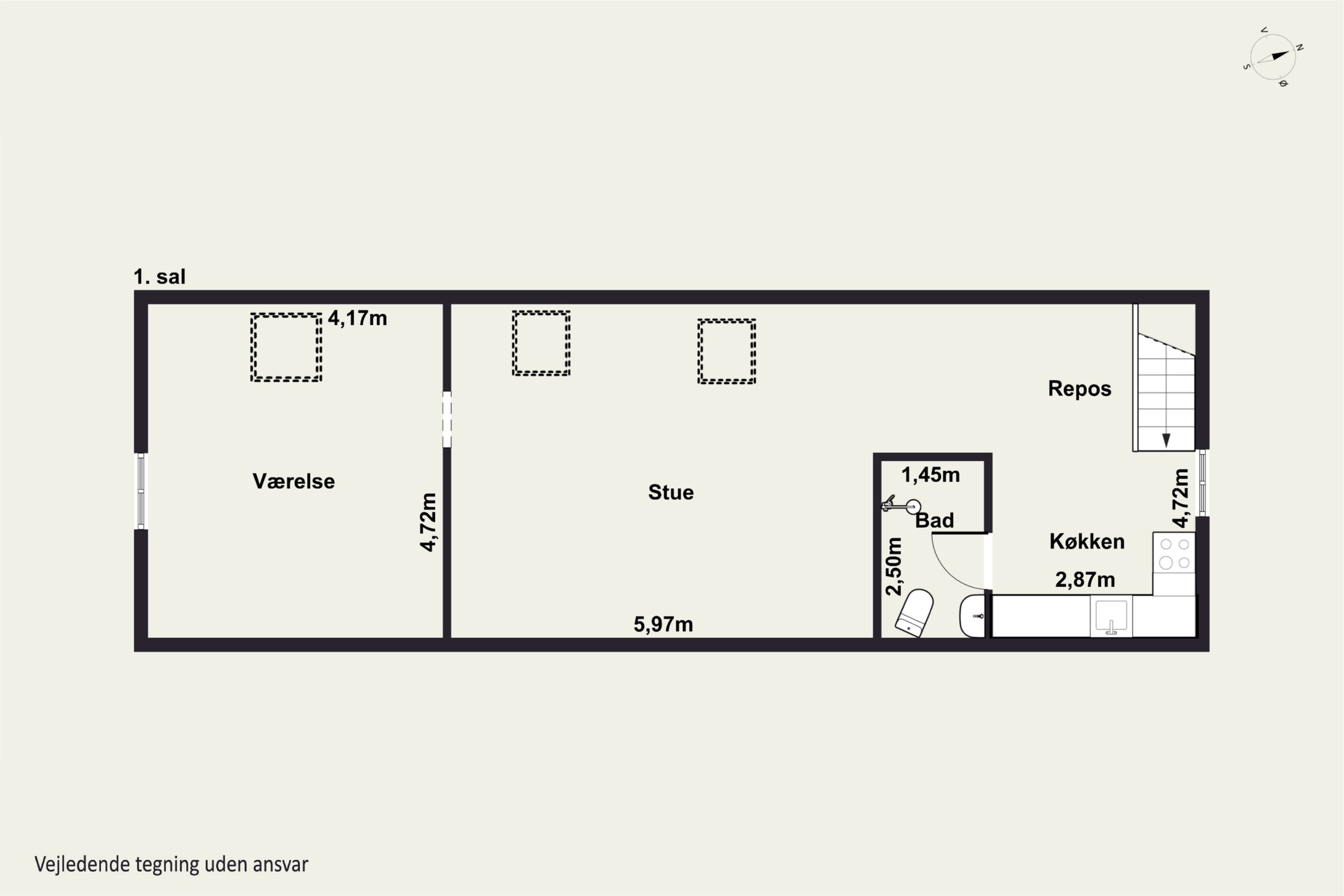 Plantegninger billede af Smidsholmvej 10, Hønsinge L, 4560 Vig