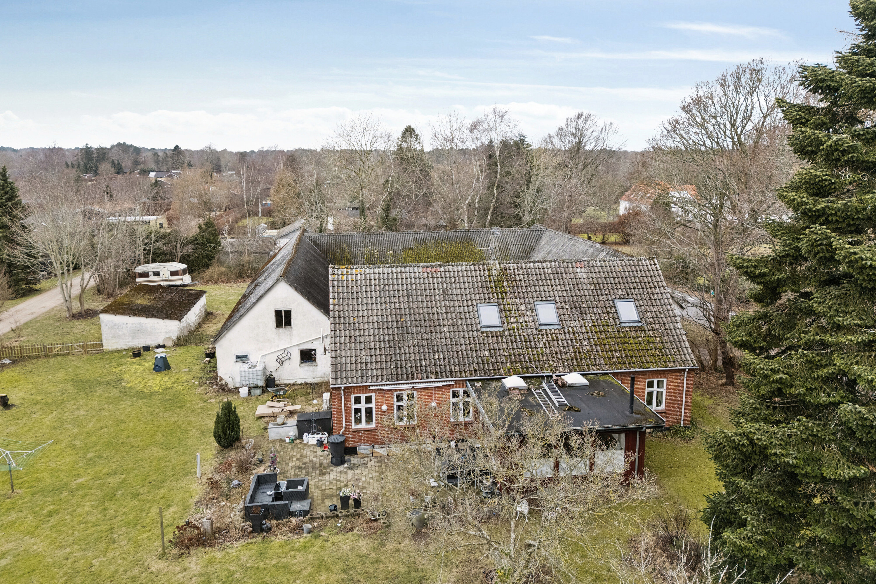 Fremhævet luftfoto billede i fuldskærmstilstand. Billede af Smidsholmvej 10, Hønsinge L, 4560 Vig