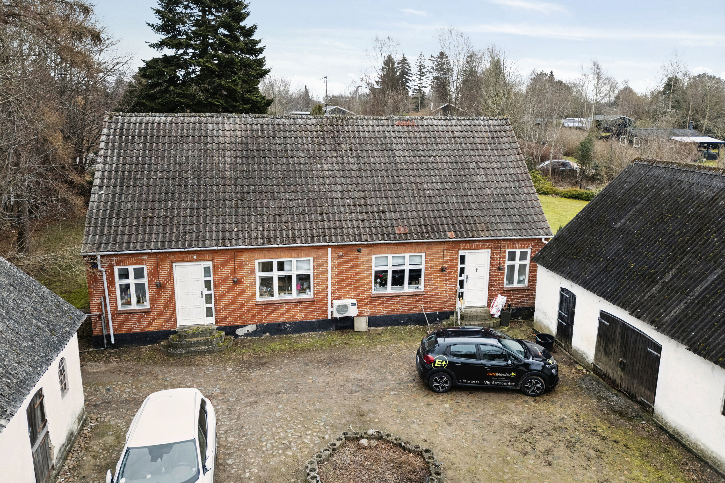 Fremhævet luftfoto billede i fuldskærmstilstand. Billede af Smidsholmvej 10, Hønsinge L, 4560 Vig