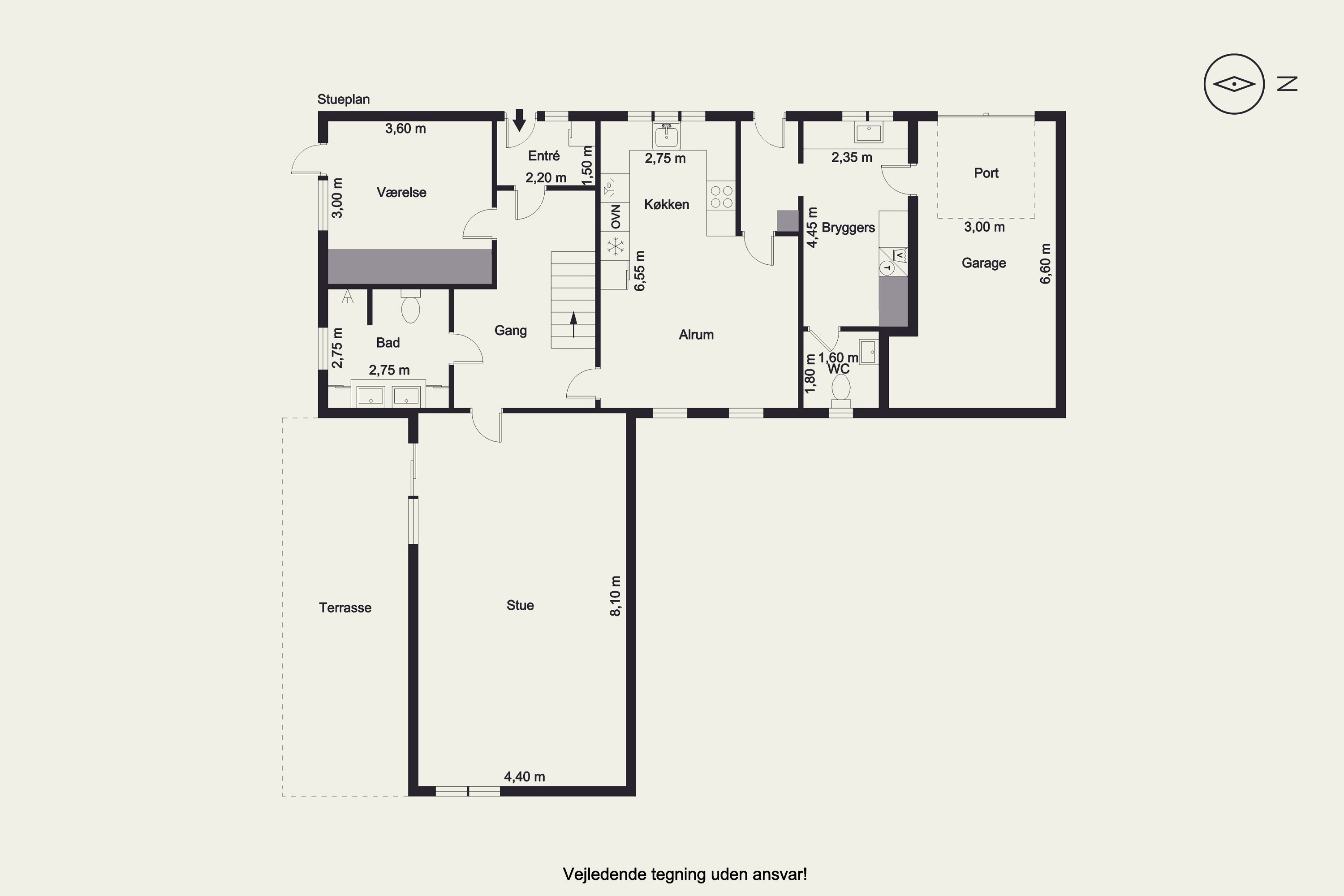 Plantegninger billede af Vejlen 4, 6900 Skjern