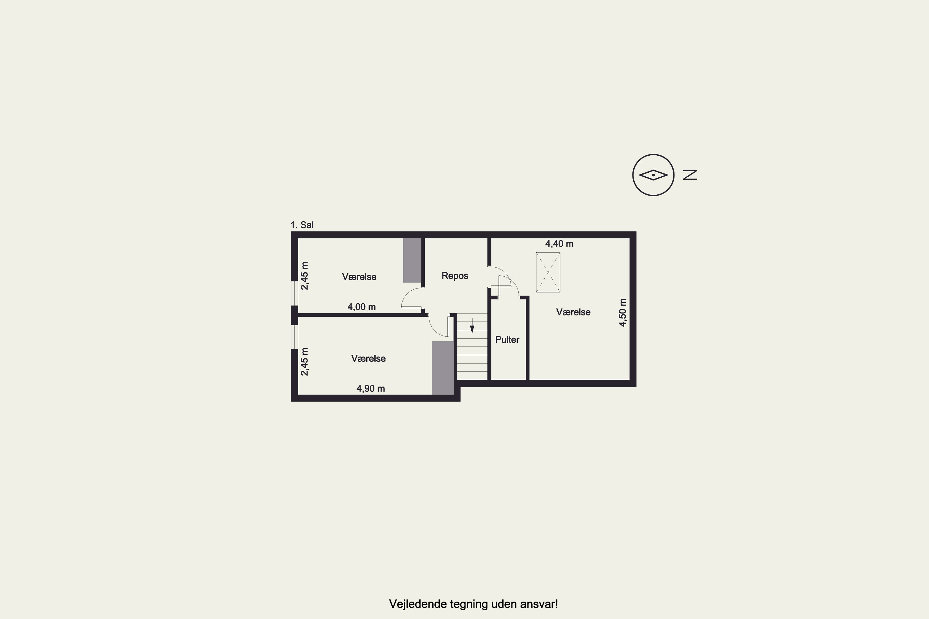 Plantegninger billede af Vejlen 4, 6900 Skjern