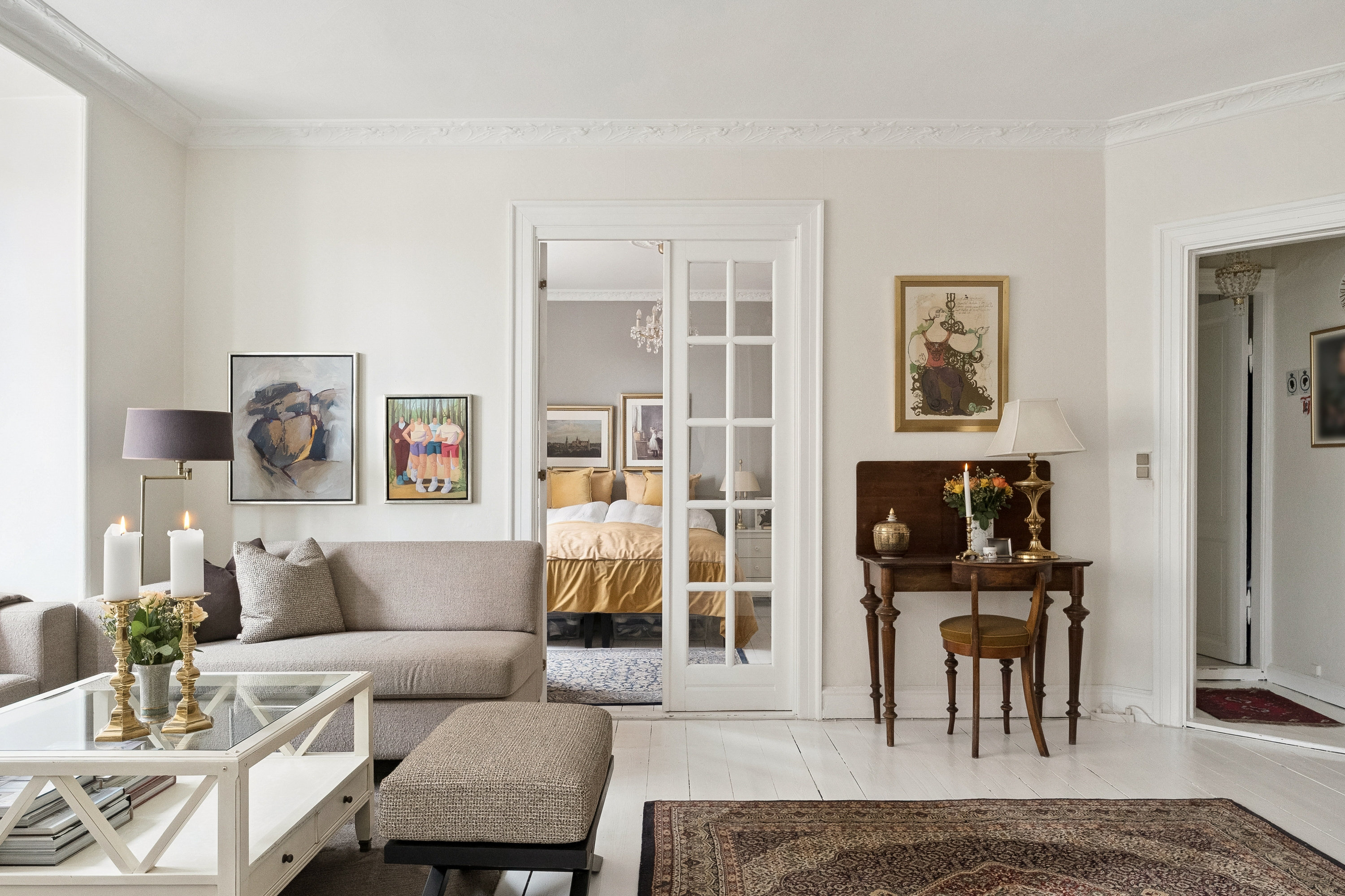 Fremhævet stue billede i fuldskærmstilstand. Billede af Middelfartgade 4, 2. tv., 2100 København Ø