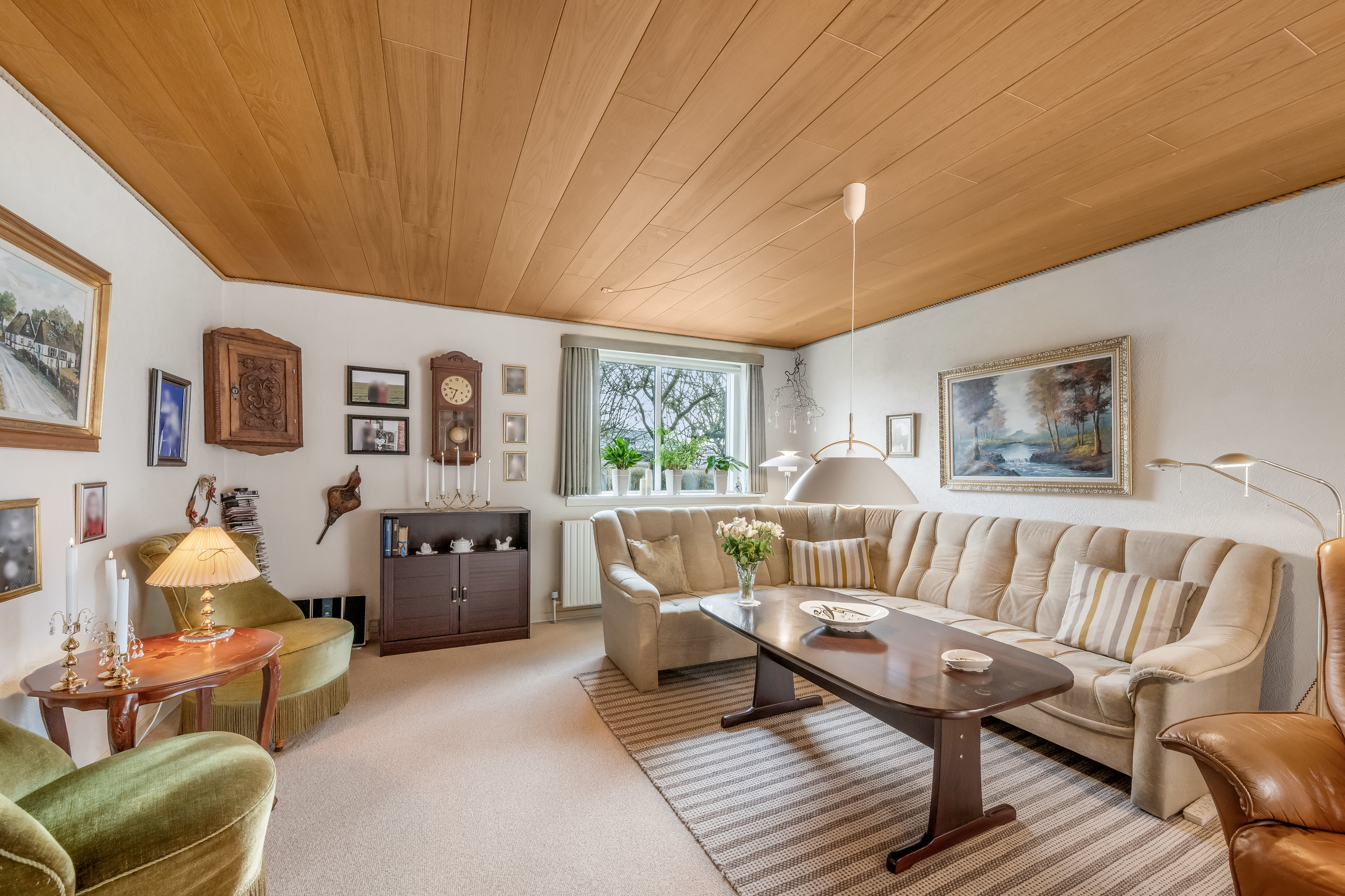 Fremhævet stue billede i fuldskærmstilstand. Billede af Vejlen 4, 6900 Skjern