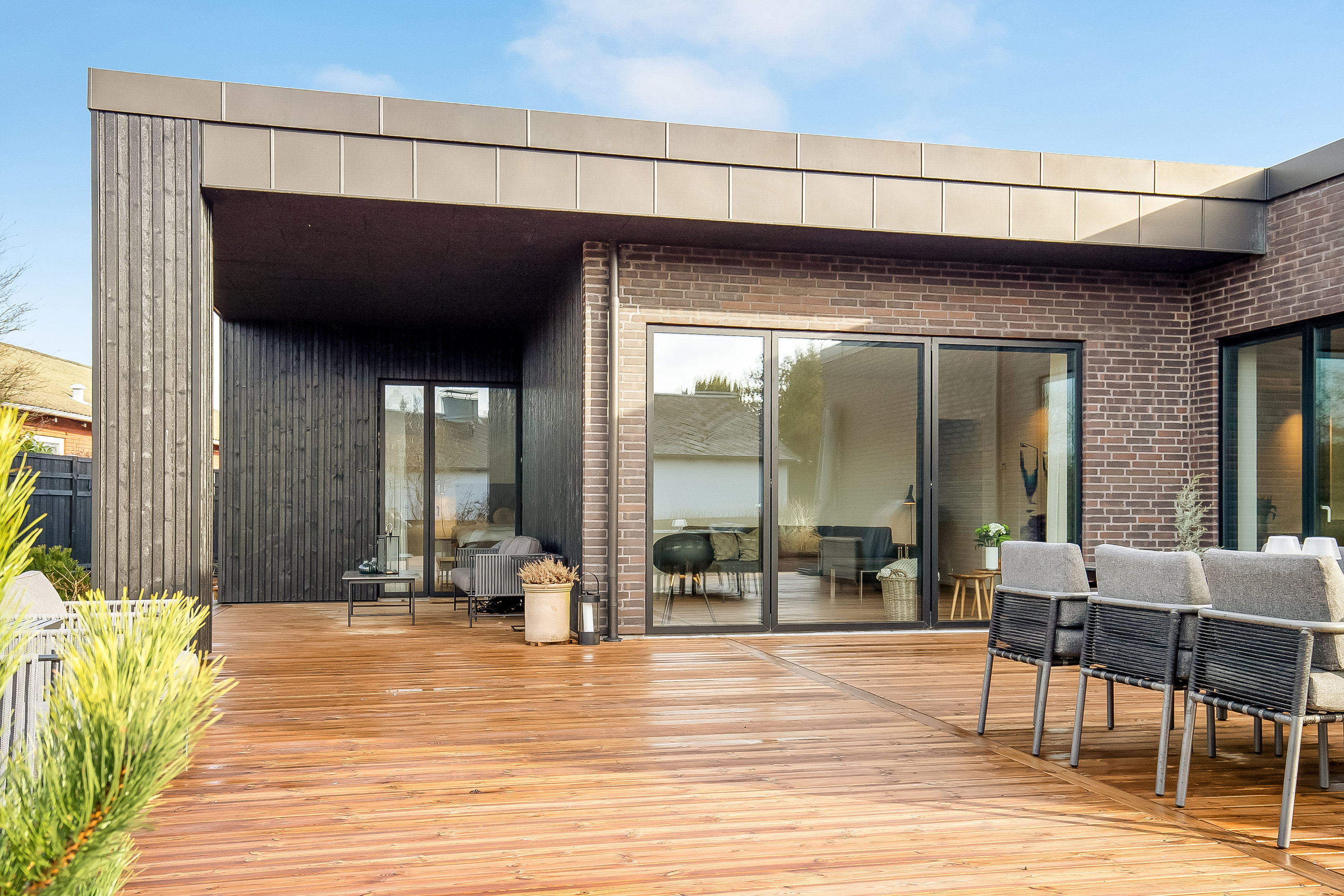 Fremhævet terrasse billede i fuldskærmstilstand. Billede af Florasvej 54, Søndermarken, 7100 Vejle