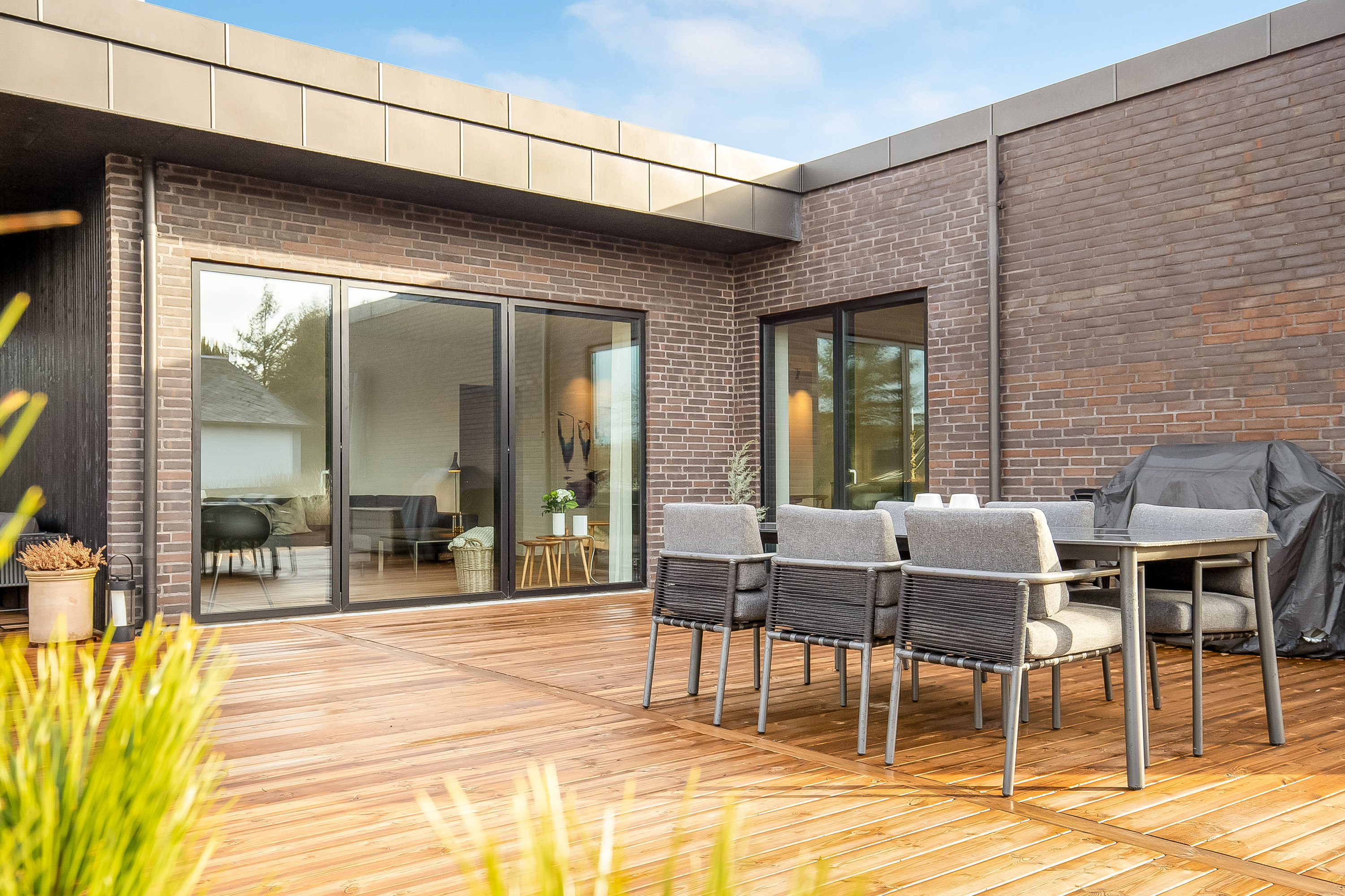 Fremhævet terrasse billede i fuldskærmstilstand. Billede af Florasvej 54, Søndermarken, 7100 Vejle