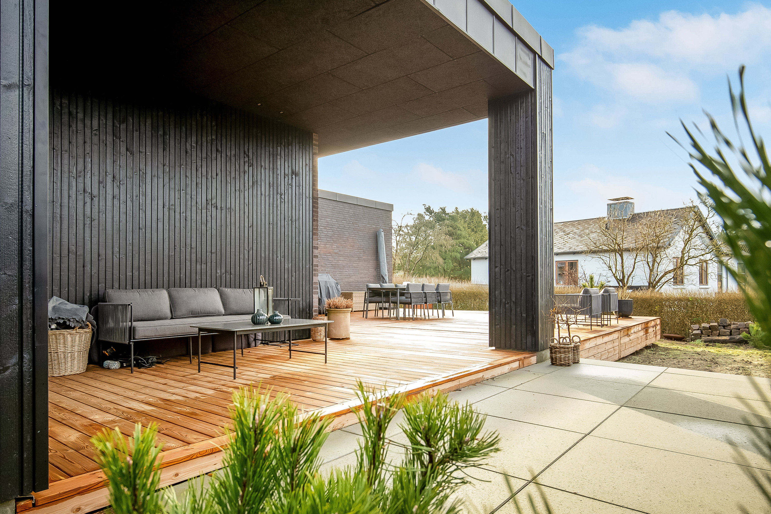 Fremhævet overdækket terrasse billede i fuldskærmstilstand. Billede af Florasvej 54, Søndermarken, 7100 Vejle