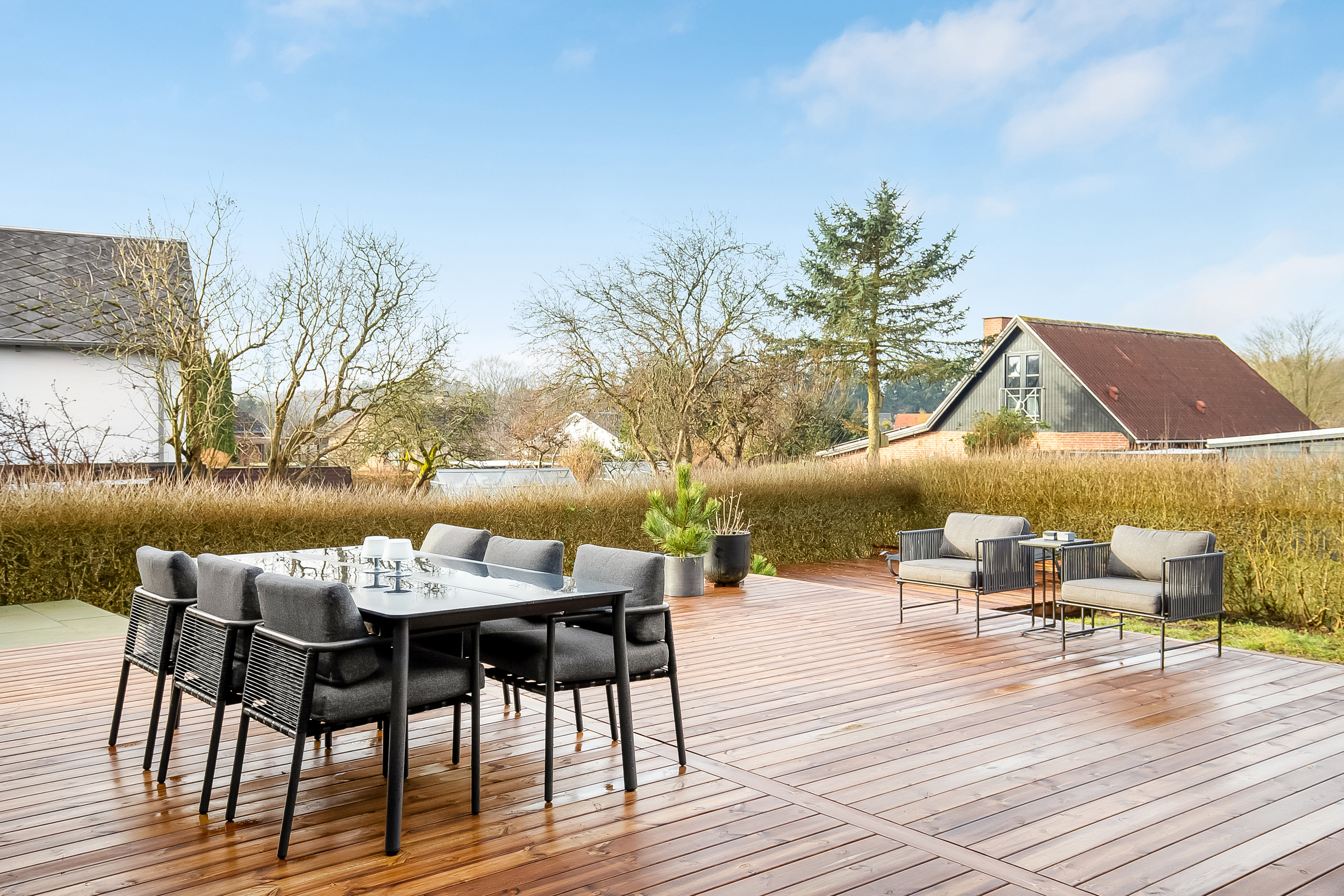 Fremhævet terrasse billede i fuldskærmstilstand. Billede af Florasvej 54, Søndermarken, 7100 Vejle