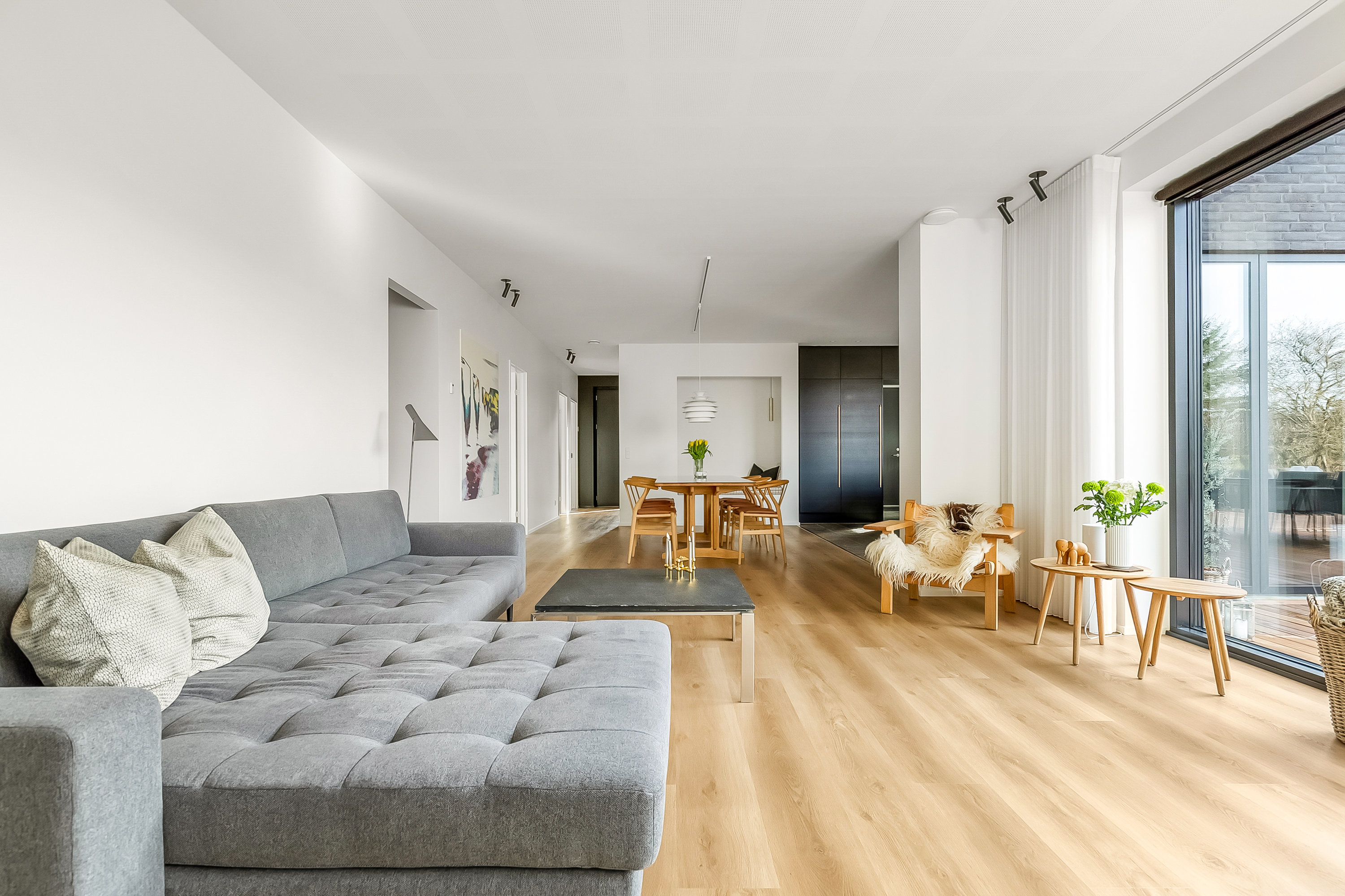 Fremhævet stue billede i fuldskærmstilstand. Billede af Florasvej 54, Søndermarken, 7100 Vejle