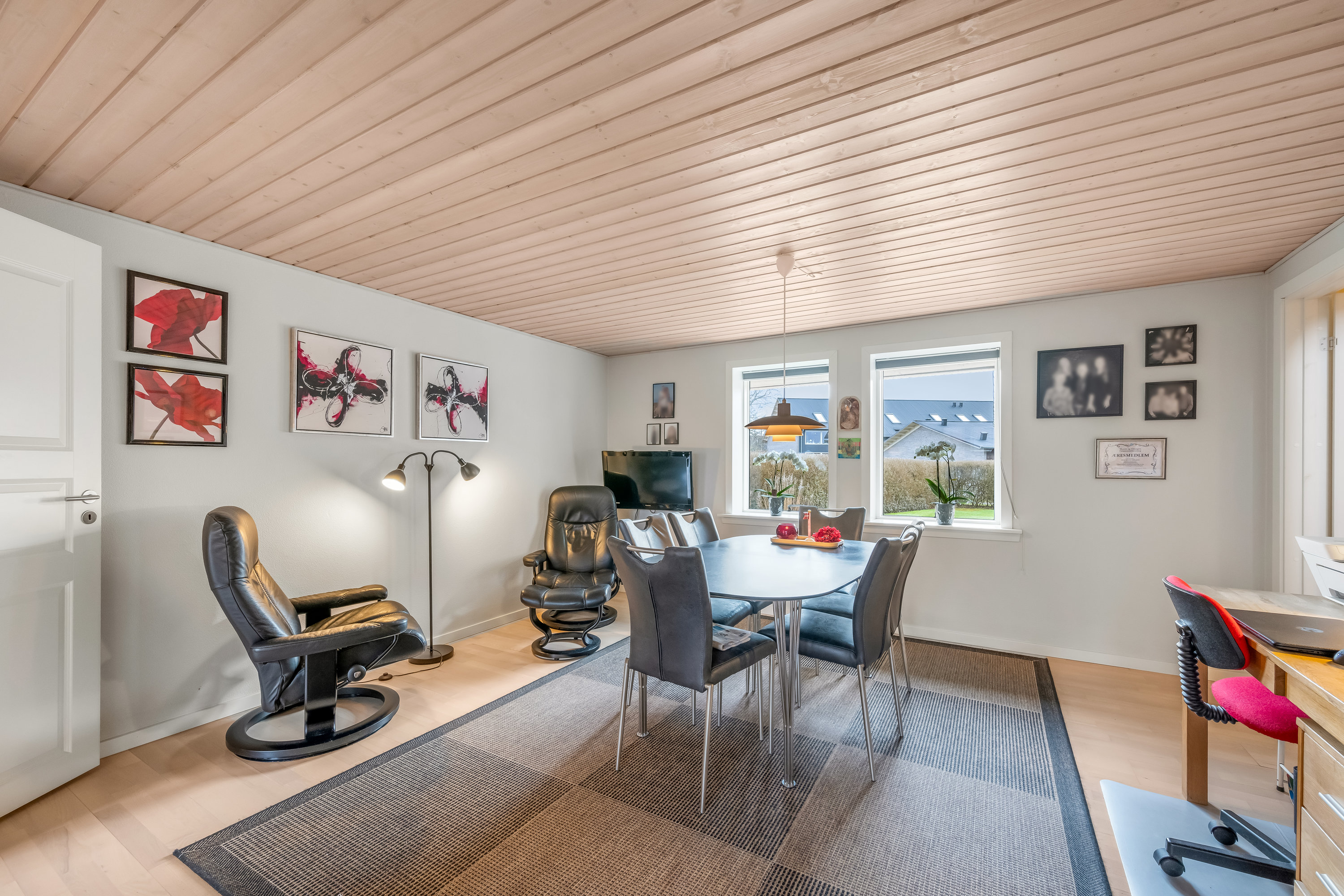 Fremhævet stue billede i fuldskærmstilstand. Billede af Vejlen 4, 6900 Skjern