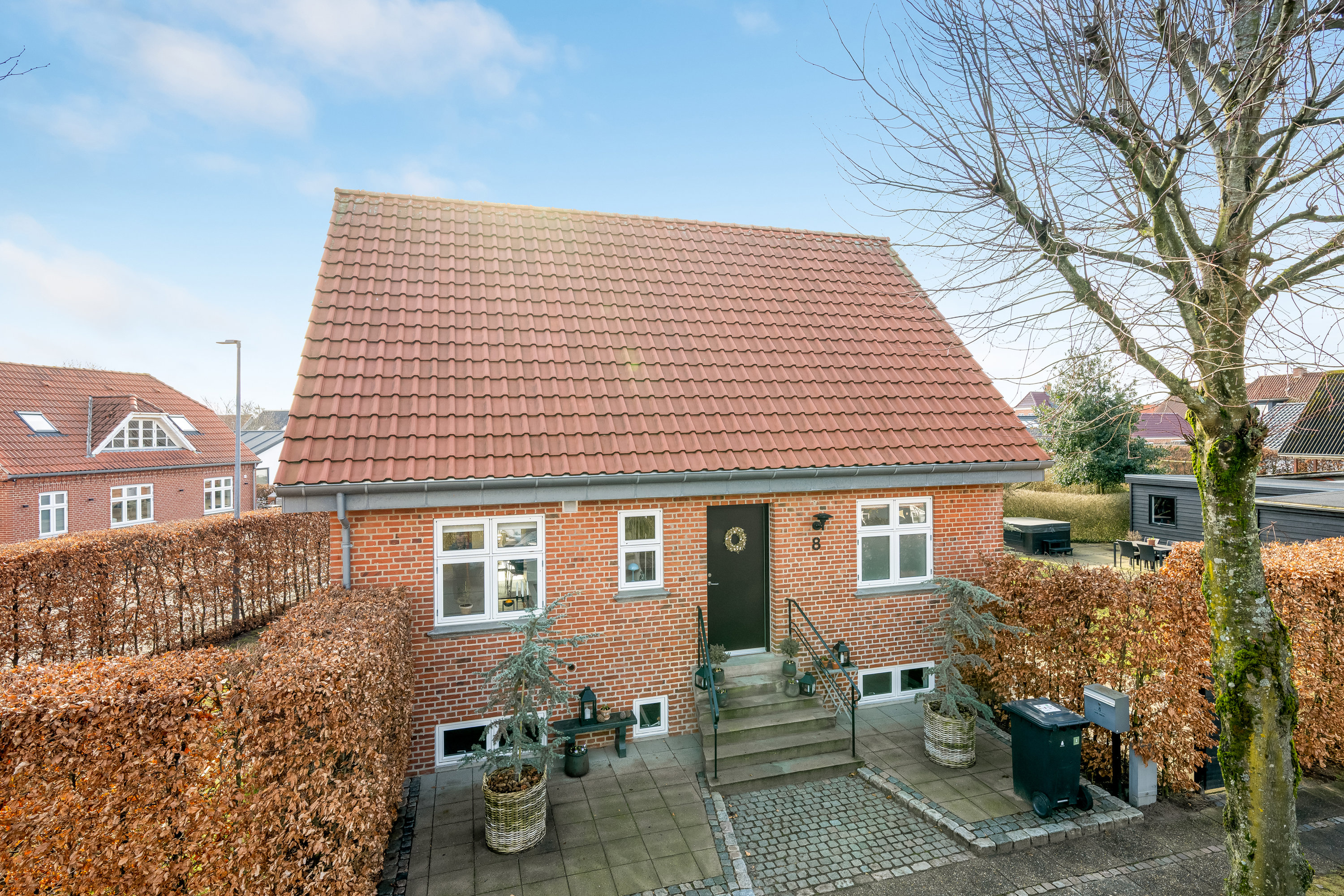 Fremhævet facade billede i fuldskærmstilstand. Billede af Grønnegade 8, 6900 Skjern