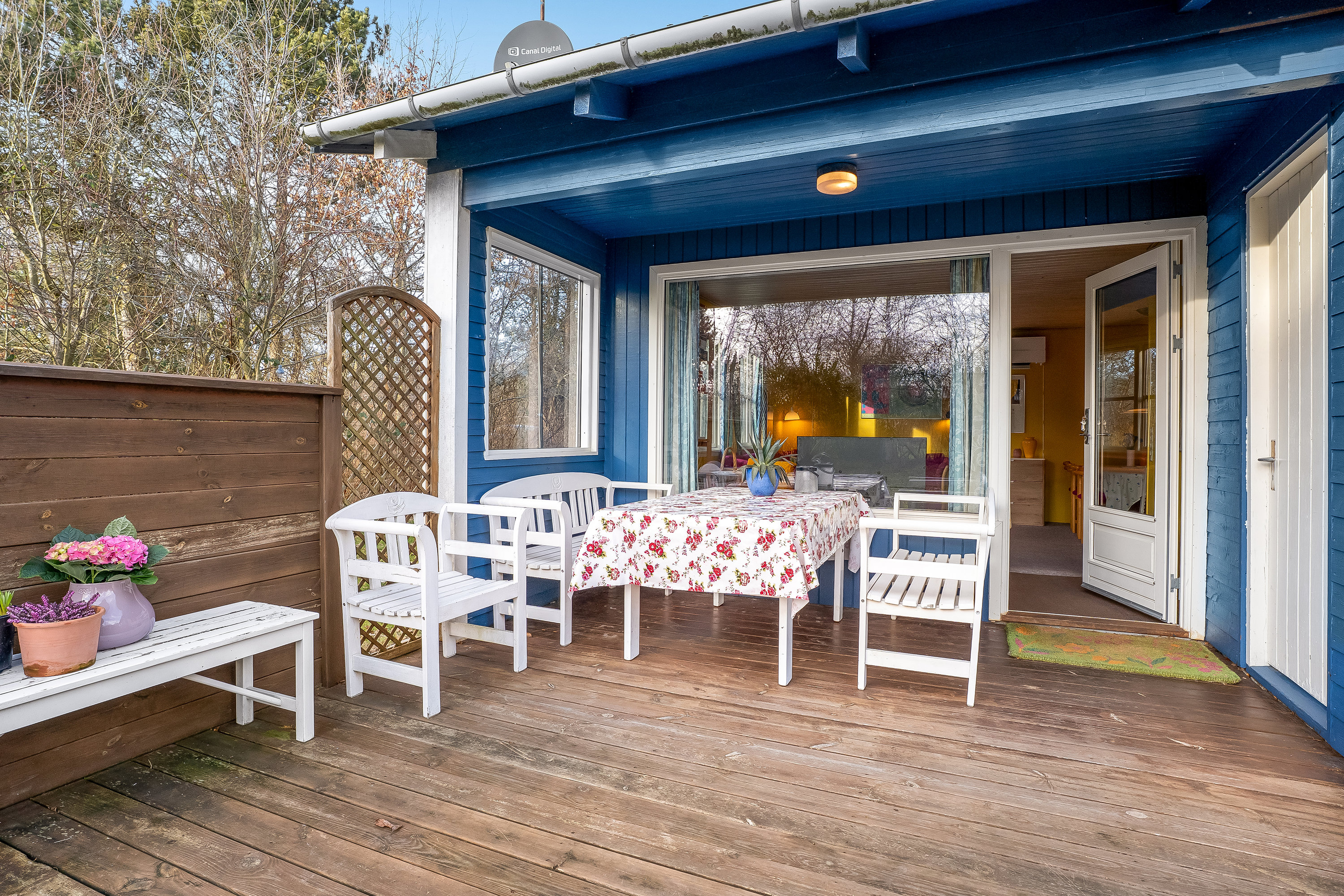 Fremhævet terrasse billede i fuldskærmstilstand. Billede af Skinnerstræde 8, Hummingen, 4983 Dannemare