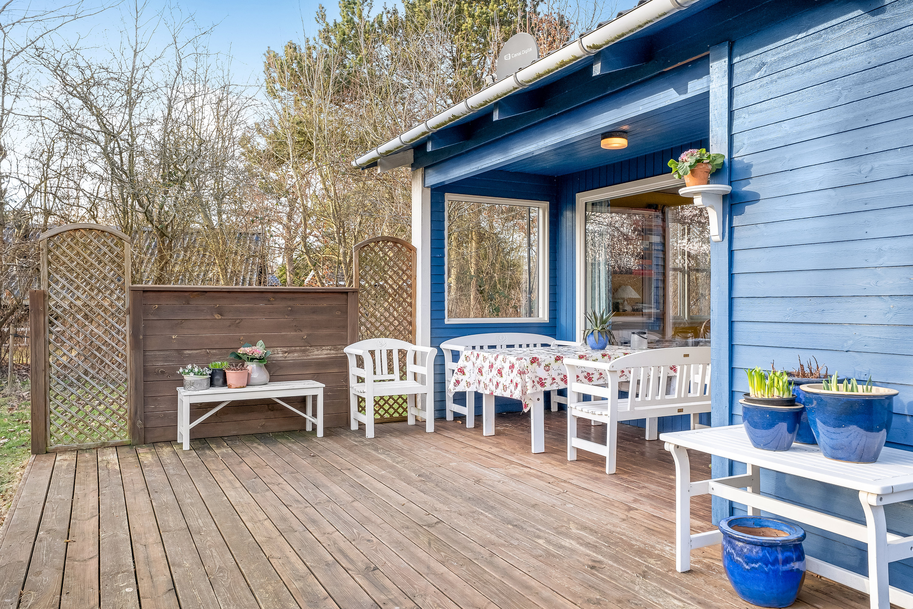 Fremhævet terrasse billede i fuldskærmstilstand. Billede af Skinnerstræde 8, Hummingen, 4983 Dannemare