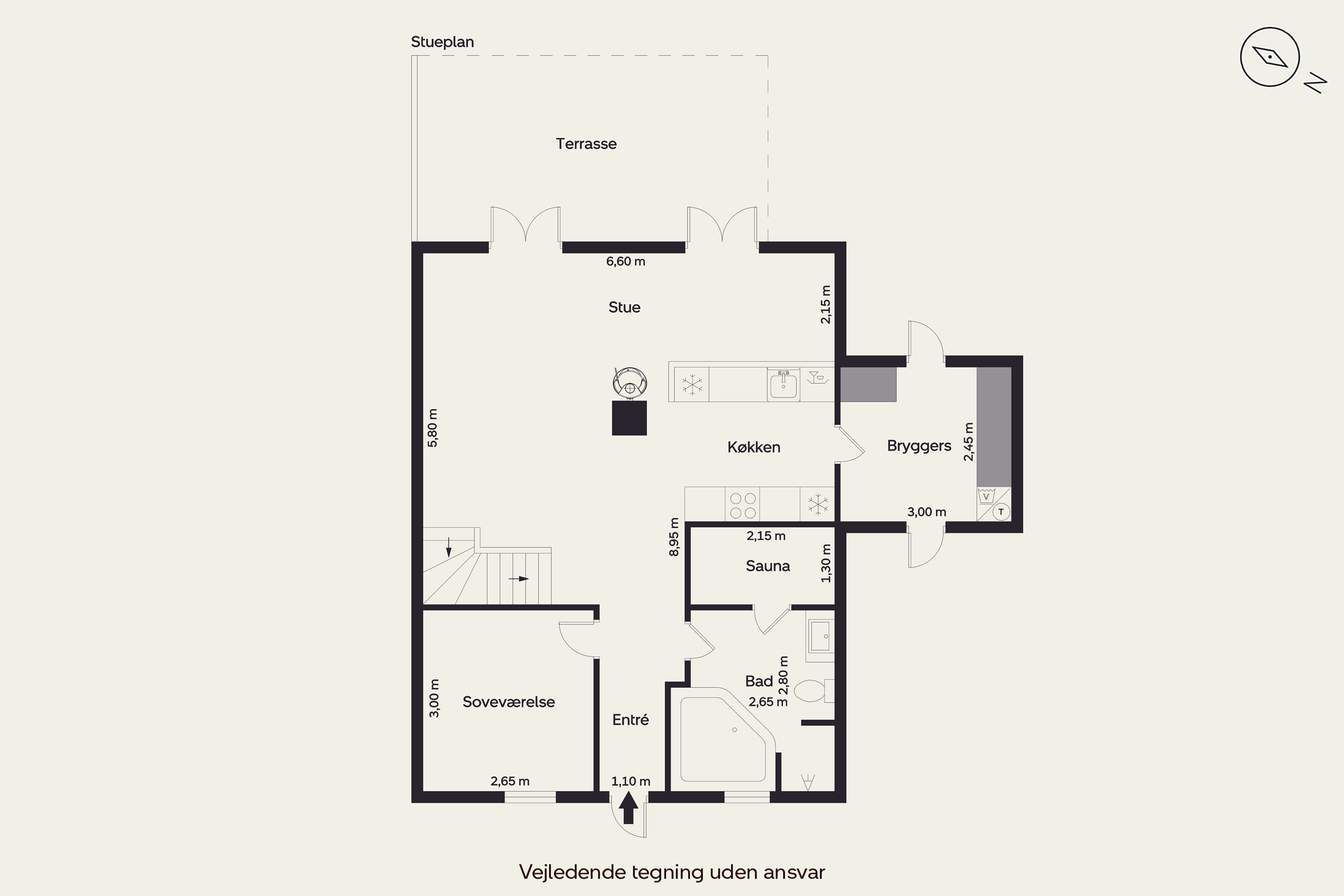 Plantegninger billede af Horns Bjerge 3, 84., 6857 Blåvand