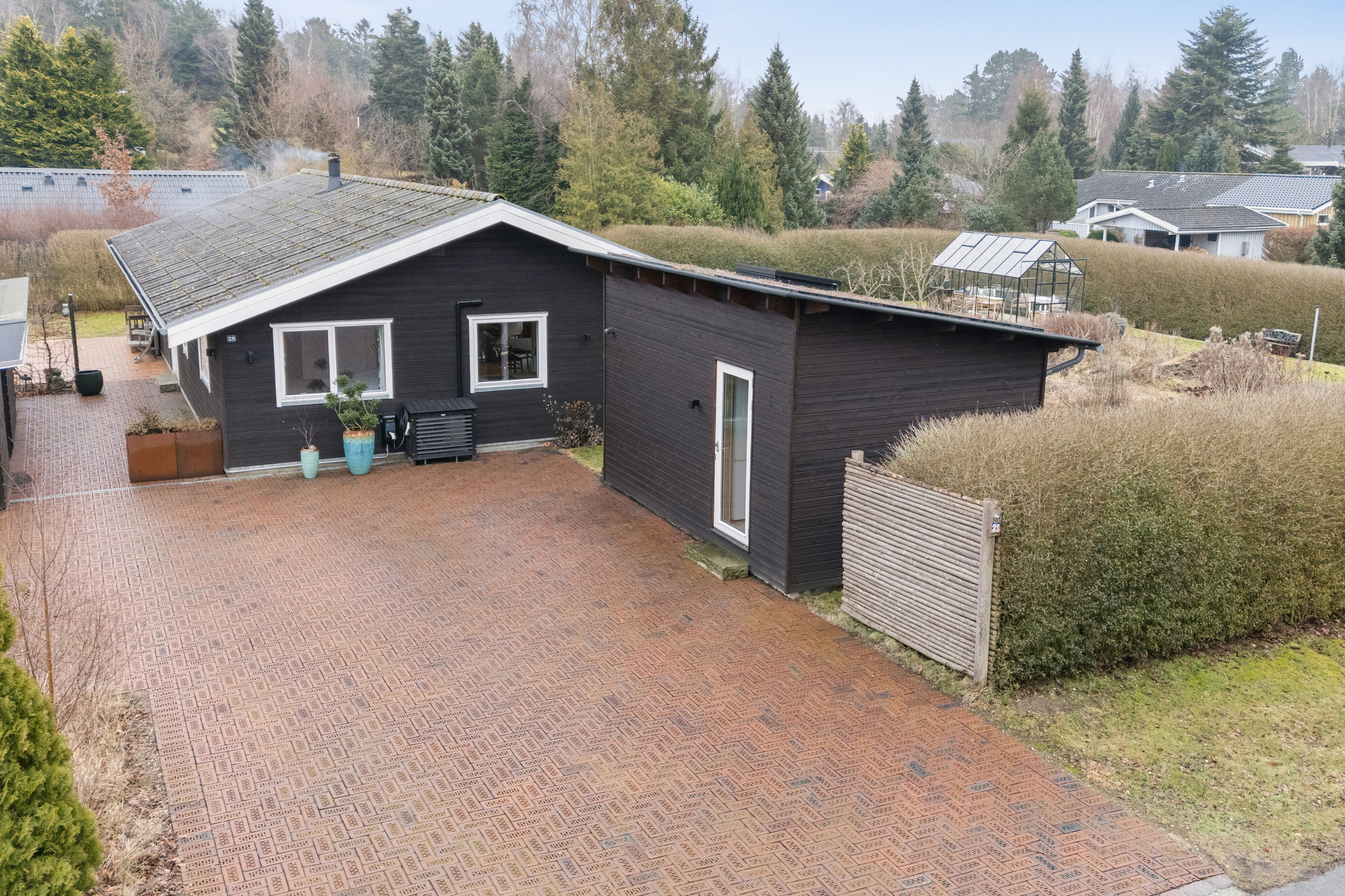 Fremhævet set fra vejen billede i fuldskærmstilstand. Billede af Egelunden 28, Tollerup, 3370 Melby