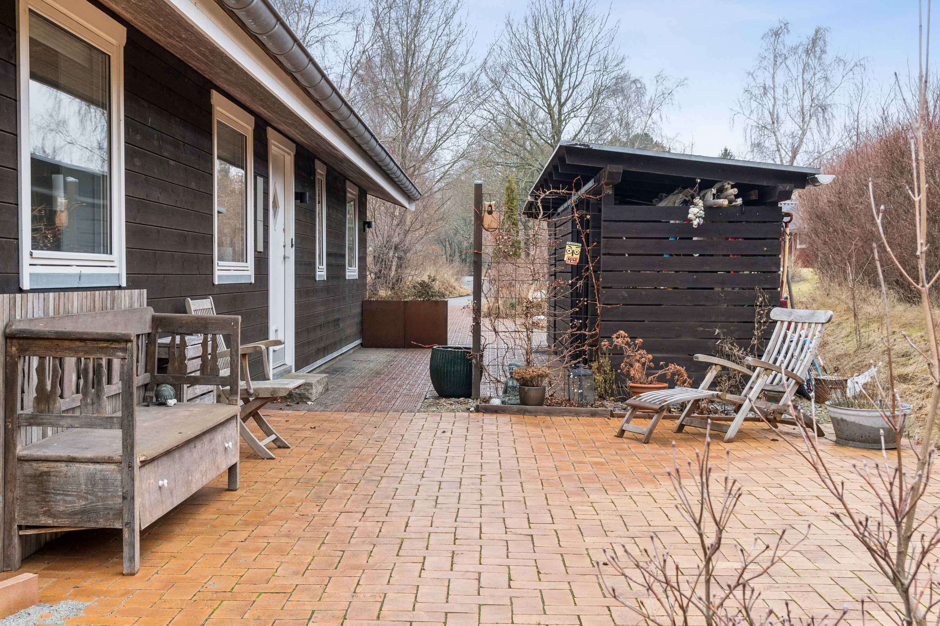 Fremhævet terrasse billede i fuldskærmstilstand. Billede af Egelunden 28, Tollerup, 3370 Melby