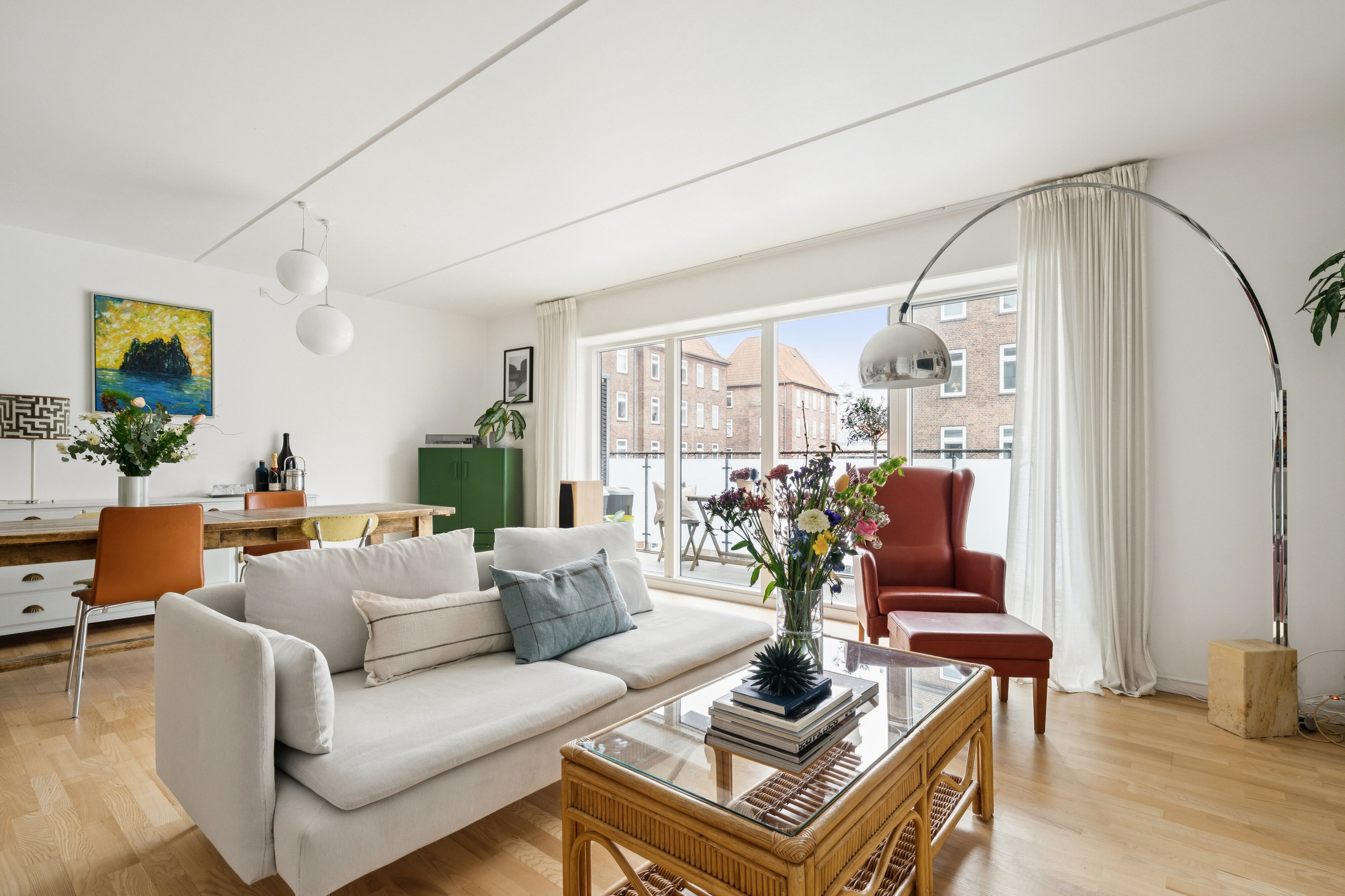 Fremhævet stue billede i fuldskærmstilstand. Billede af Lyneborggade 23, 2. tv., 2300 København S