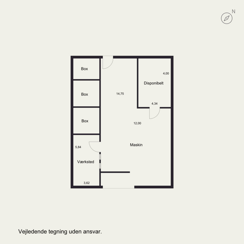 Plantegninger billede af Nordmarksvej 7, Glud, 7130 Juelsminde