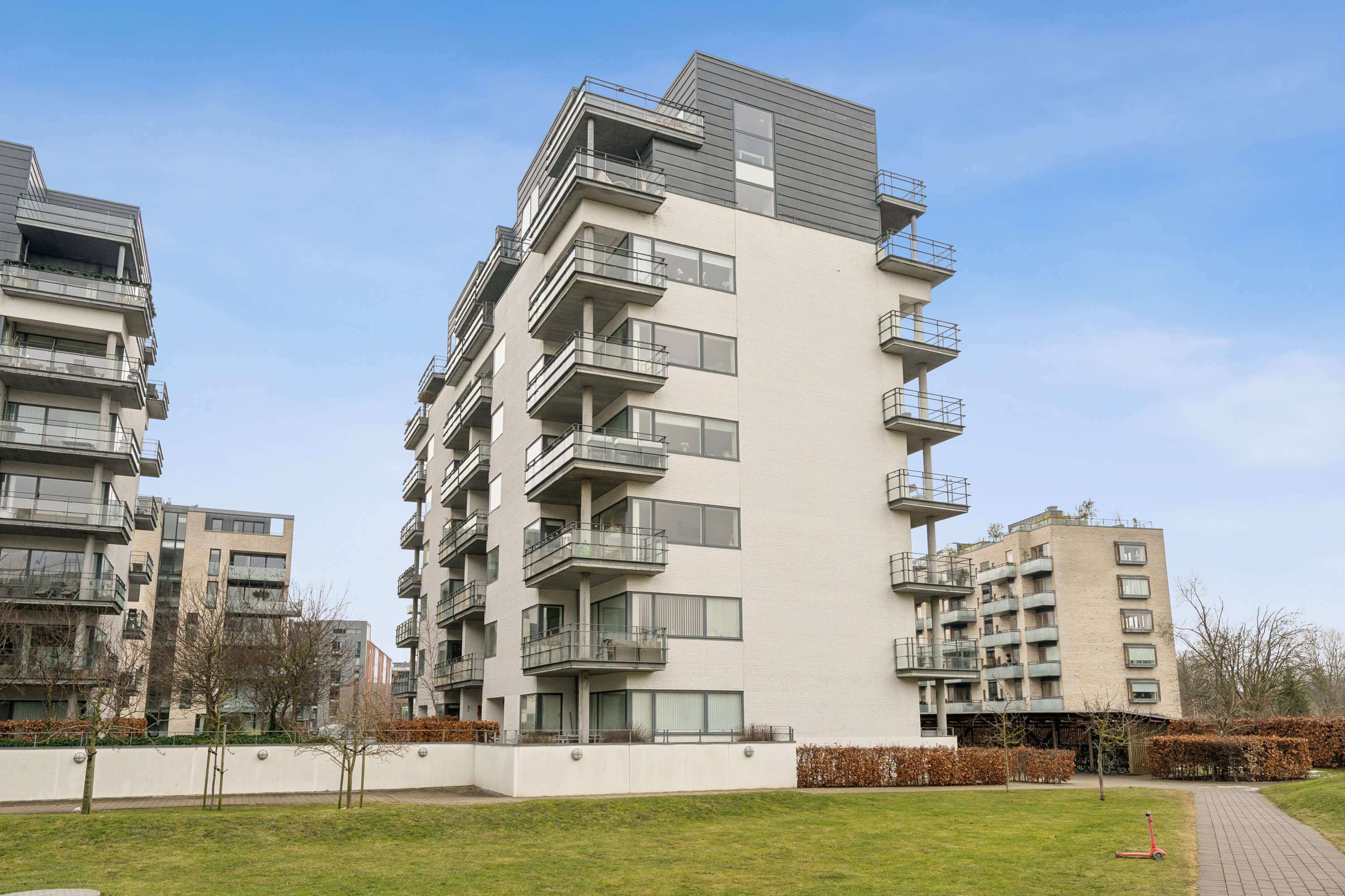 Fremhævet facade billede i fuldskærmstilstand. Billede af Jens Otto Krags Gade 18, 6. tv., 2300 København S