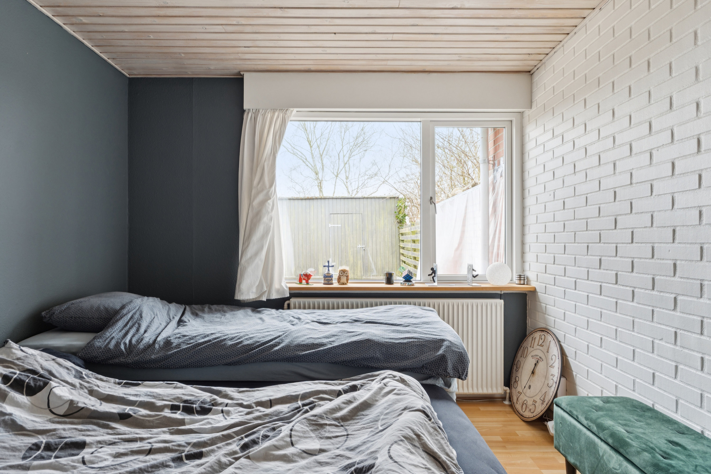 Fremhævet soveværelse billede i fuldskærmstilstand. Billede af Spireavej 20, Skovby, 8464 Galten