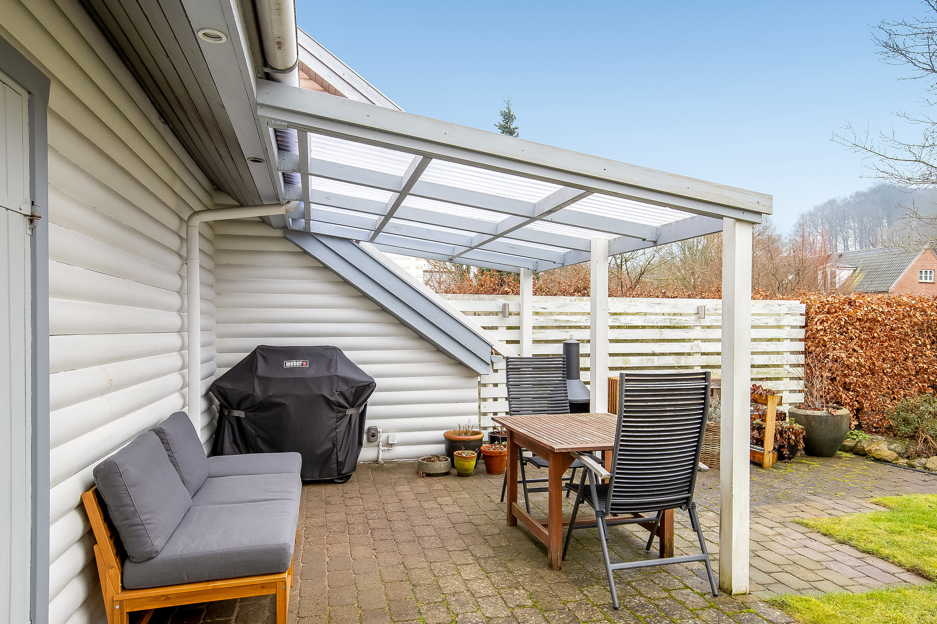 Fremhævet terrasse billede i fuldskærmstilstand. Billede af Ibæk Strandvej 20B, 7100 Vejle