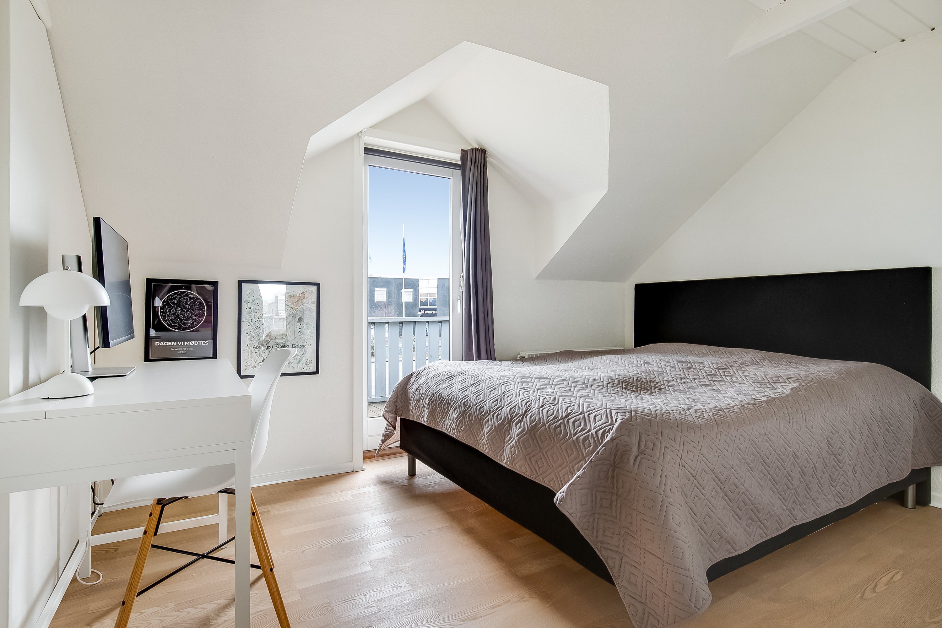 Fremhævet soveværelse billede i fuldskærmstilstand. Billede af Ibæk Strandvej 20B, 7100 Vejle