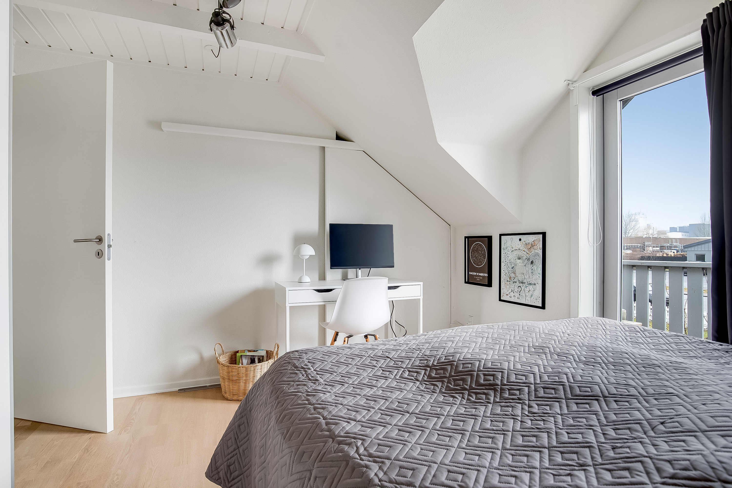 Fremhævet soveværelse billede i fuldskærmstilstand. Billede af Ibæk Strandvej 20B, 7100 Vejle