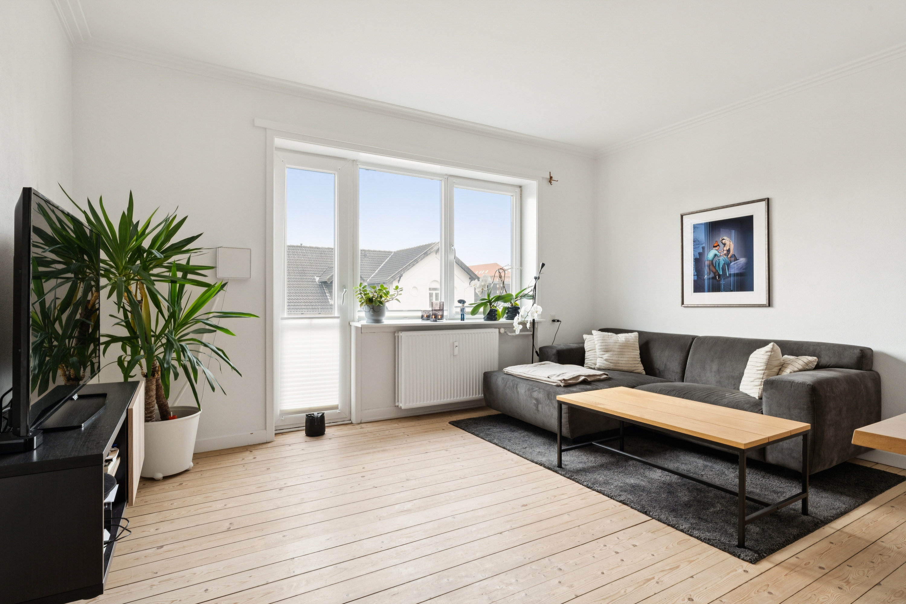 Fremhævet stue billede i fuldskærmstilstand. Billede af Ny Kastetvej 2, 1. tv., 9000 Aalborg