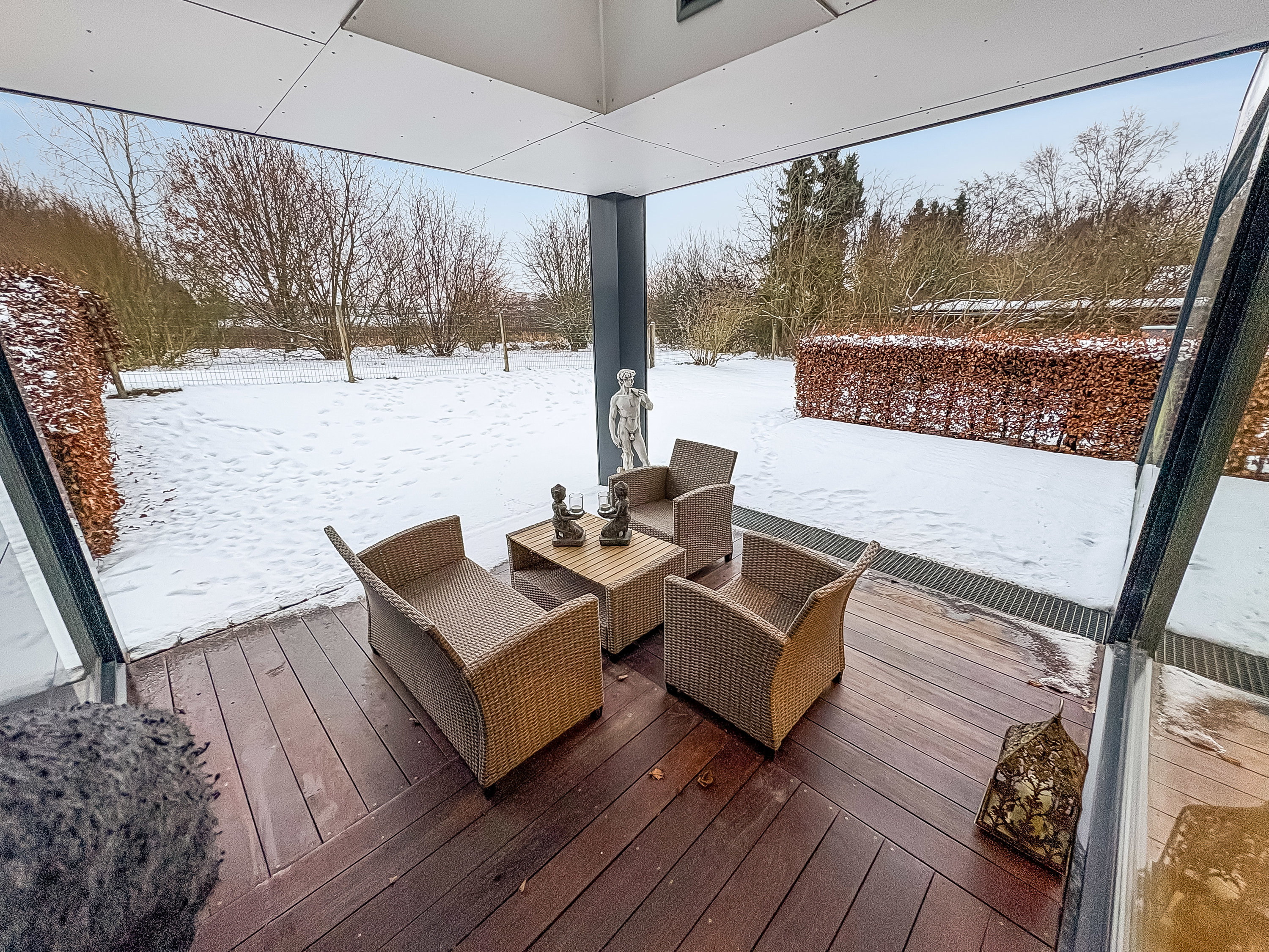 Fremhævet overdækket terrasse billede i fuldskærmstilstand. Billede af Granvej 67, Annisse, 3200 Helsinge