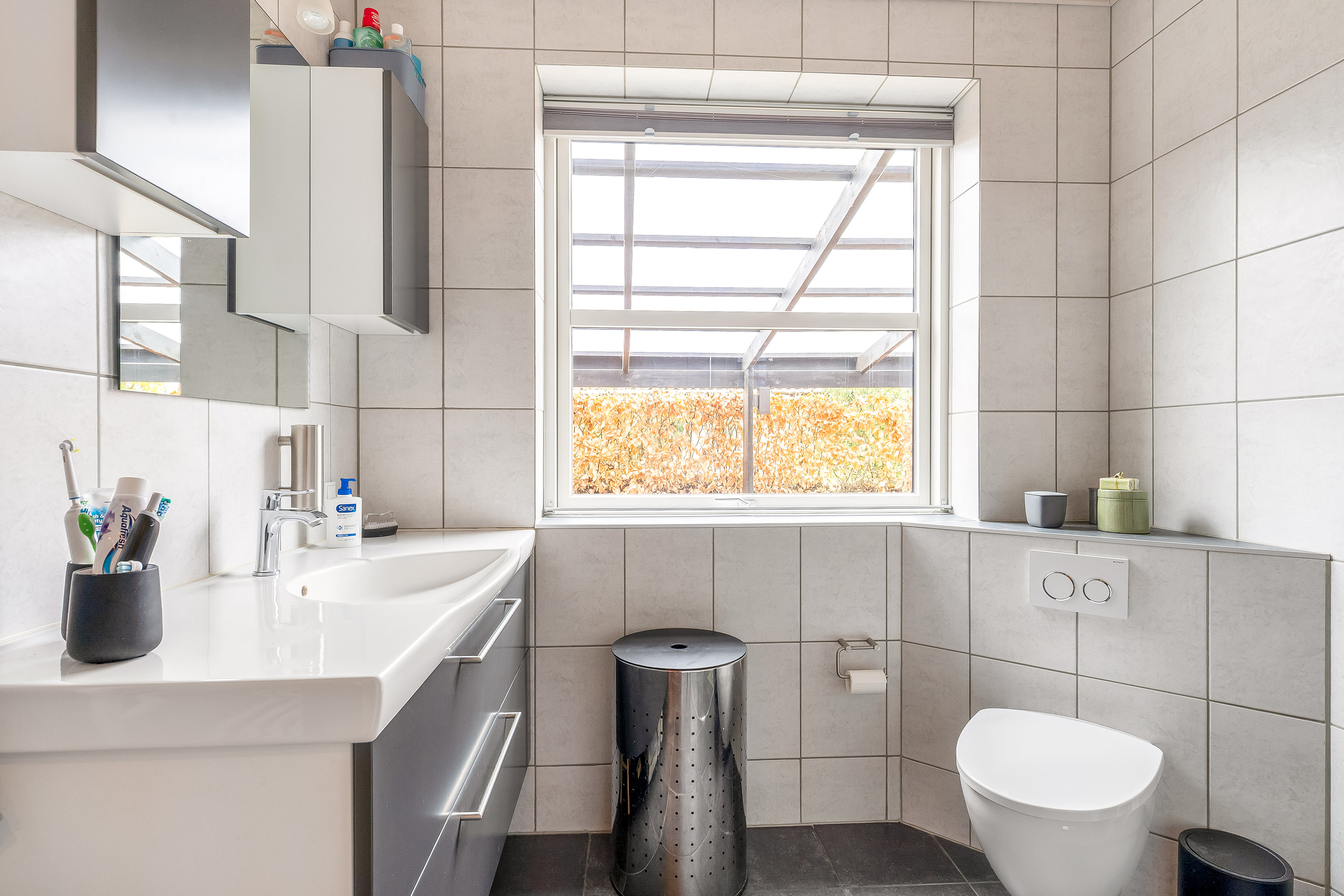 Fremhævet badeværelse billede i fuldskærmstilstand. Billede af Grønnegade 6, 6933 Kibæk