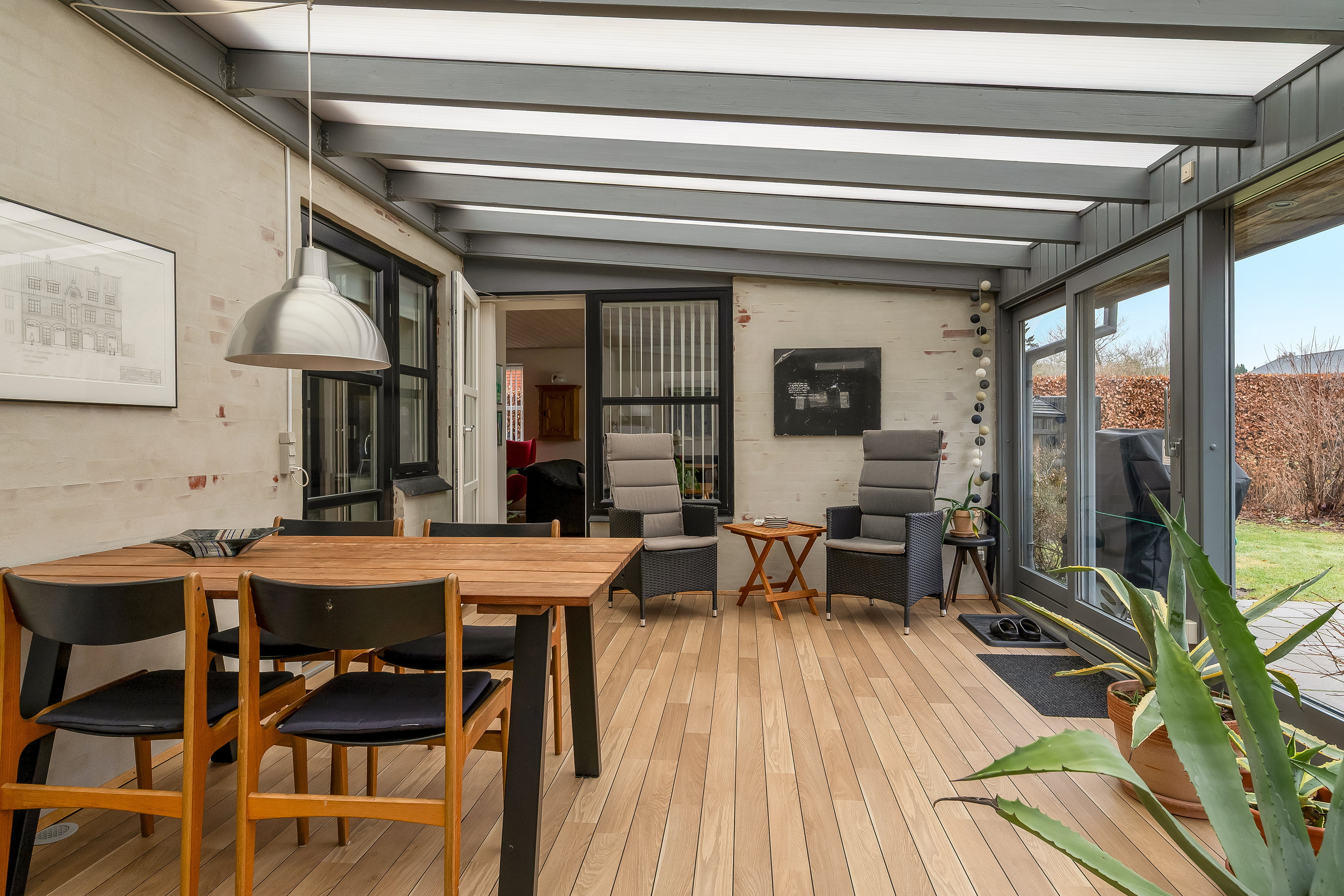 Fremhævet udestue billede i fuldskærmstilstand. Billede af Grønnegade 6, 6933 Kibæk