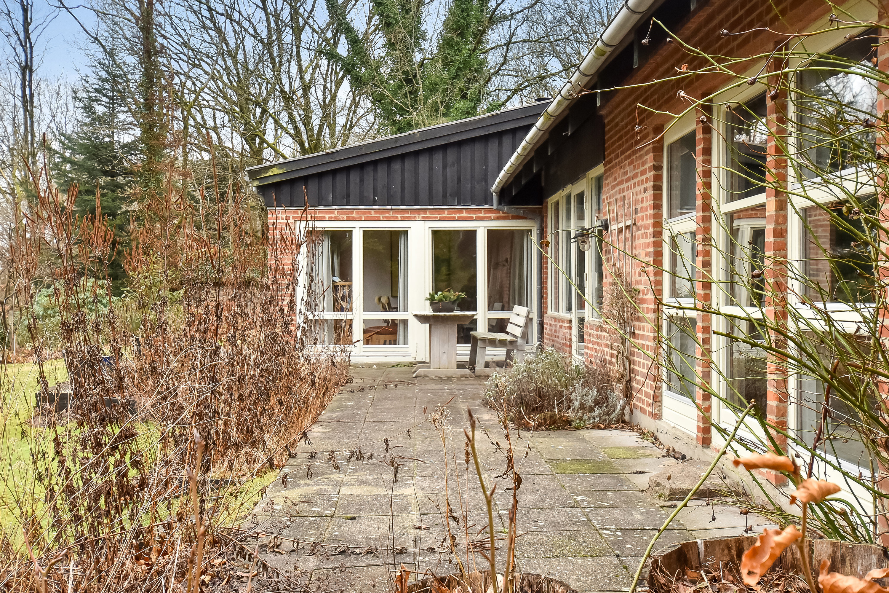 Fremhævet terrasse billede i fuldskærmstilstand. Billede af Skjernvej 121, Skarrild, 6933 Kibæk