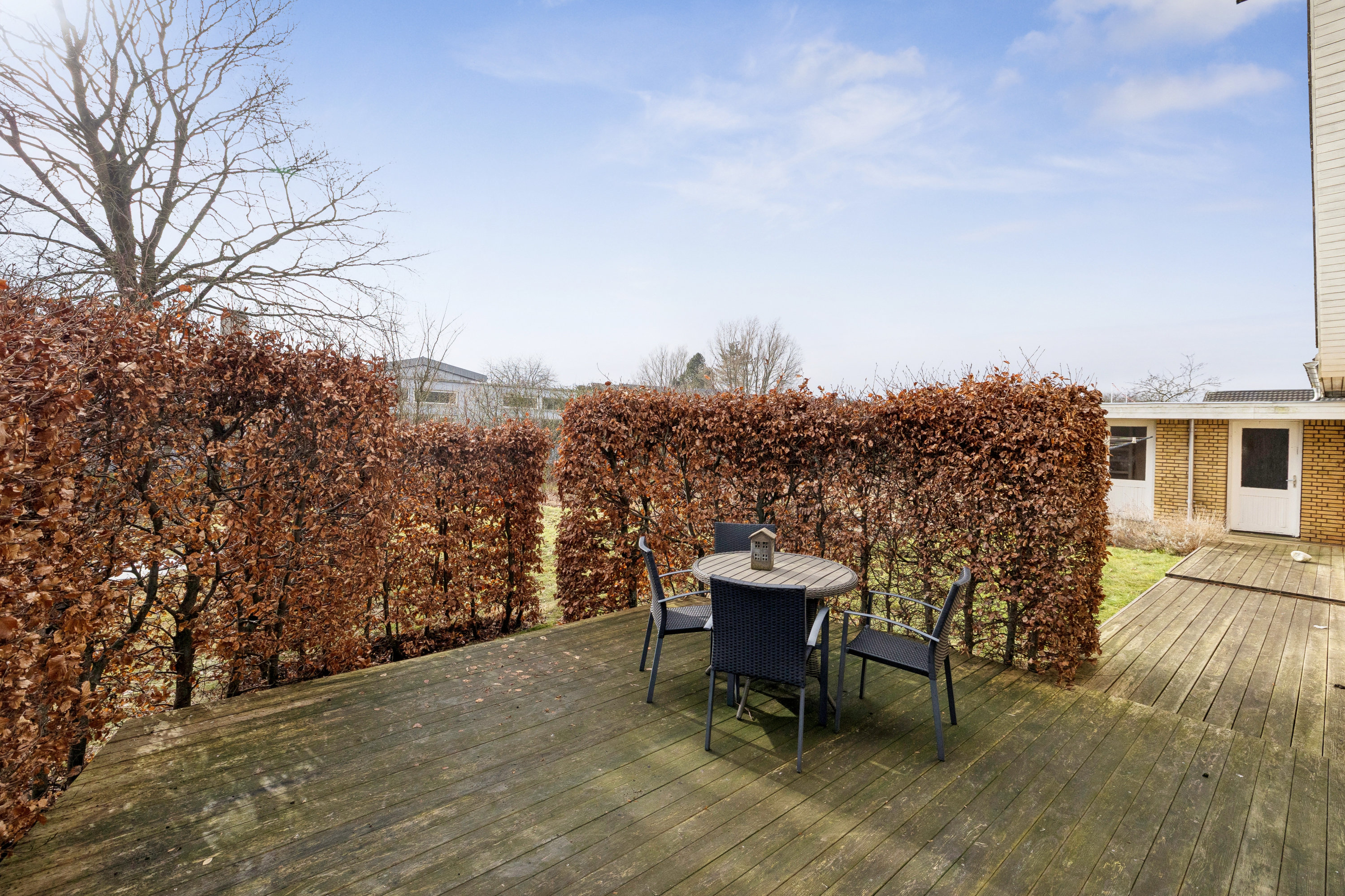 Fremhævet terrasse billede i fuldskærmstilstand. Billede af Ribesvej 7, Hørby, 9500 Hobro