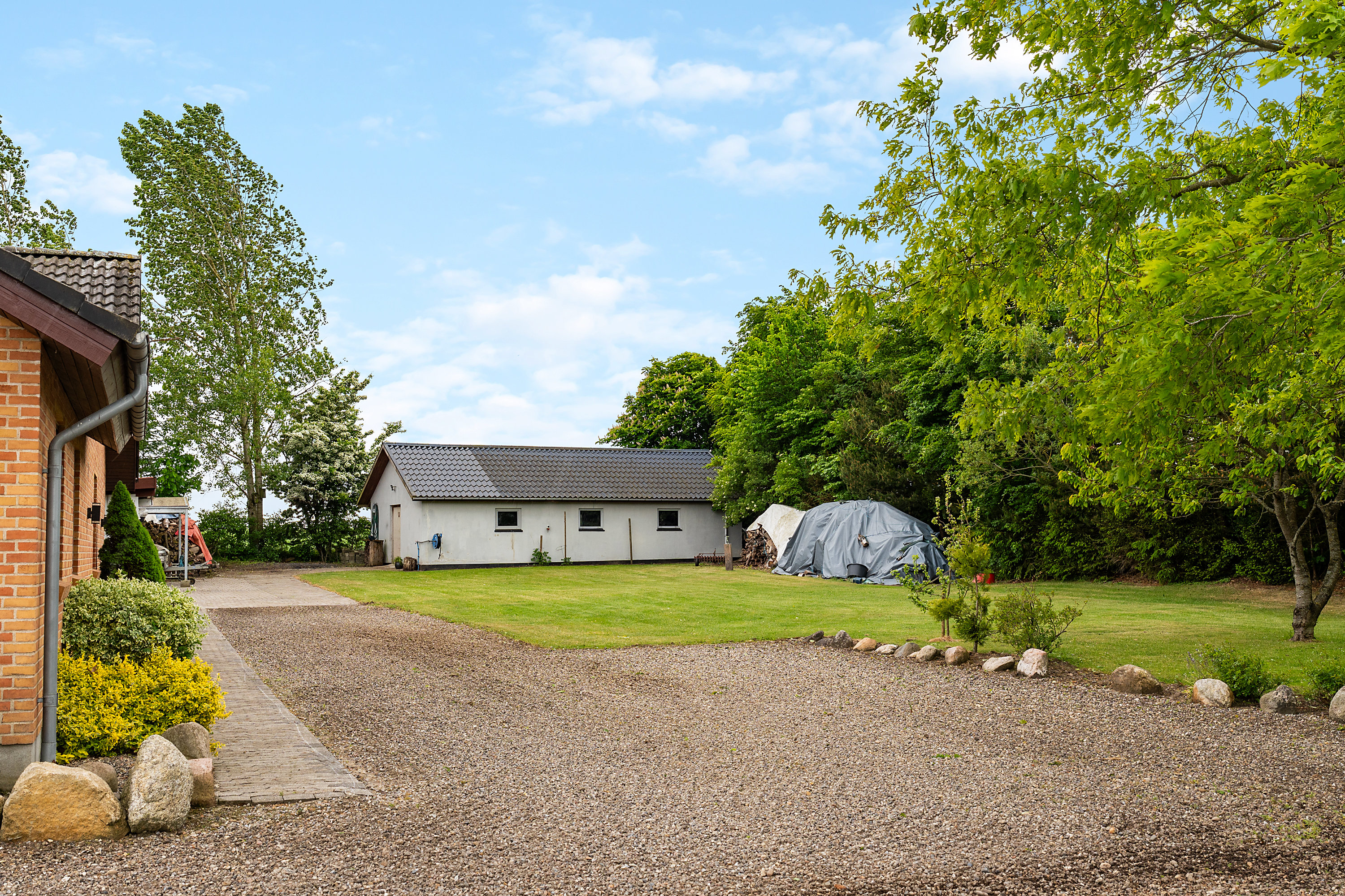 Fremhævet grund billede i fuldskærmstilstand. Billede af Skærbækvej 4, Vium Øst, 6920 Videbæk